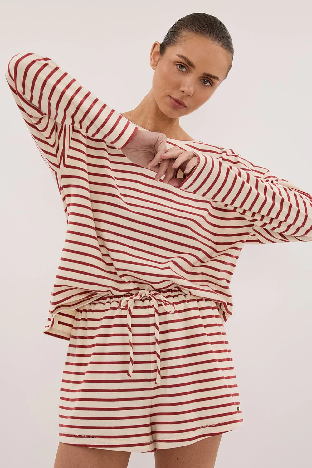 NOLA SAHARA STRIPE DRAWSTRING SHORT - Image 2