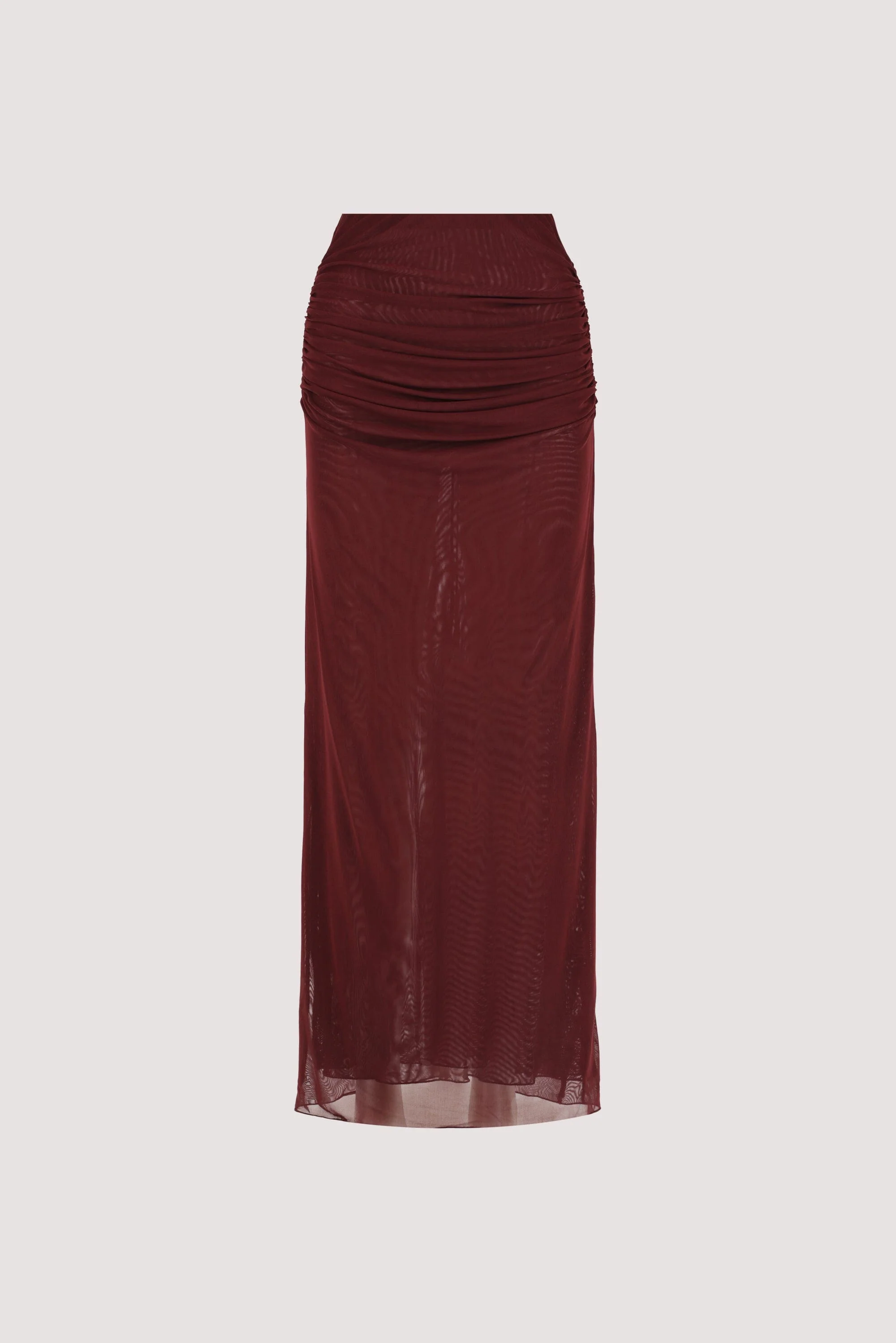 NYRA WINE COLUMN MIDI SKIRT - Image 6