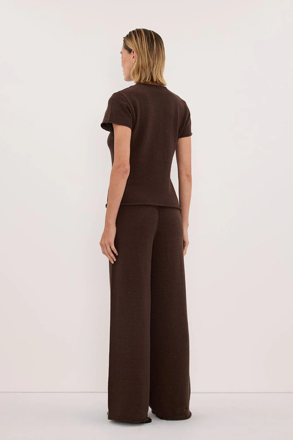 ORIA BURNT CHOC COTTON BABY TEE - Image 7