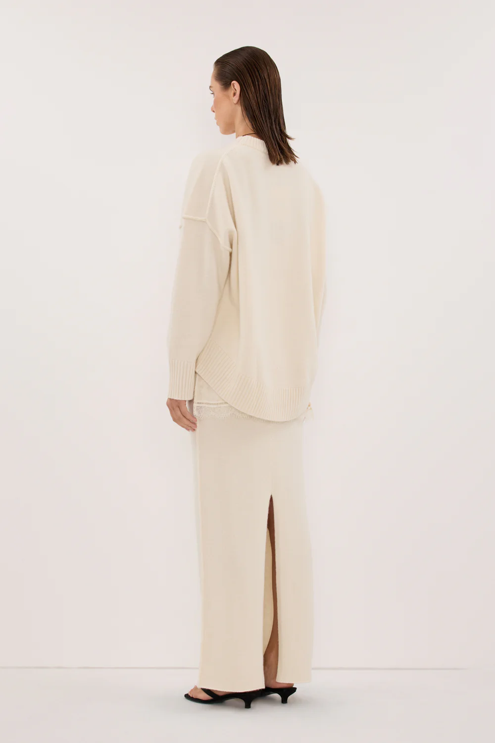 PAIGE CREAM WOOL KNIT JUMPER - Image 4