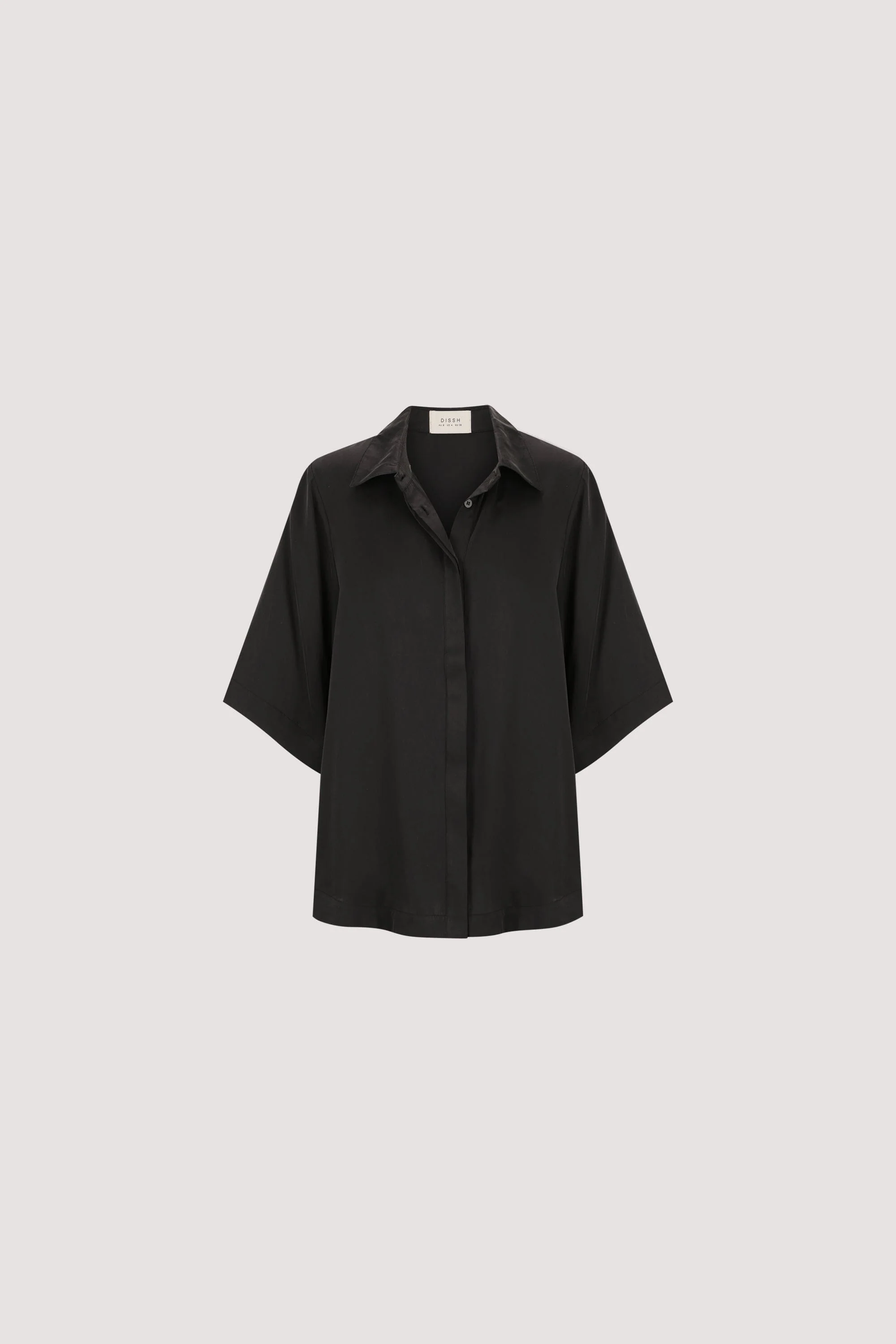PERCY BLACK SILK SHIRT - Image 8