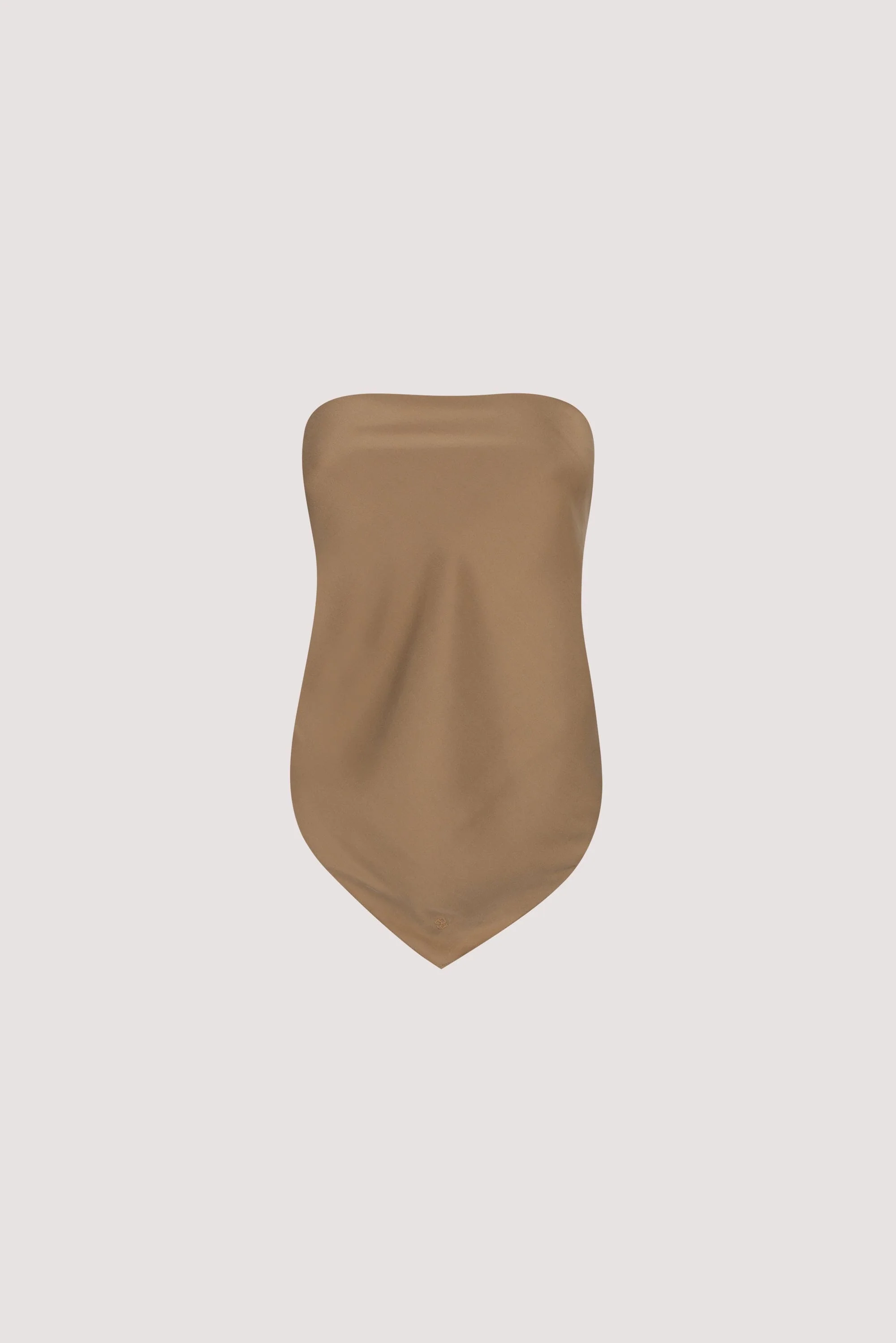 PERCY CHESTNUT SILK SCARF TOP - Image 8