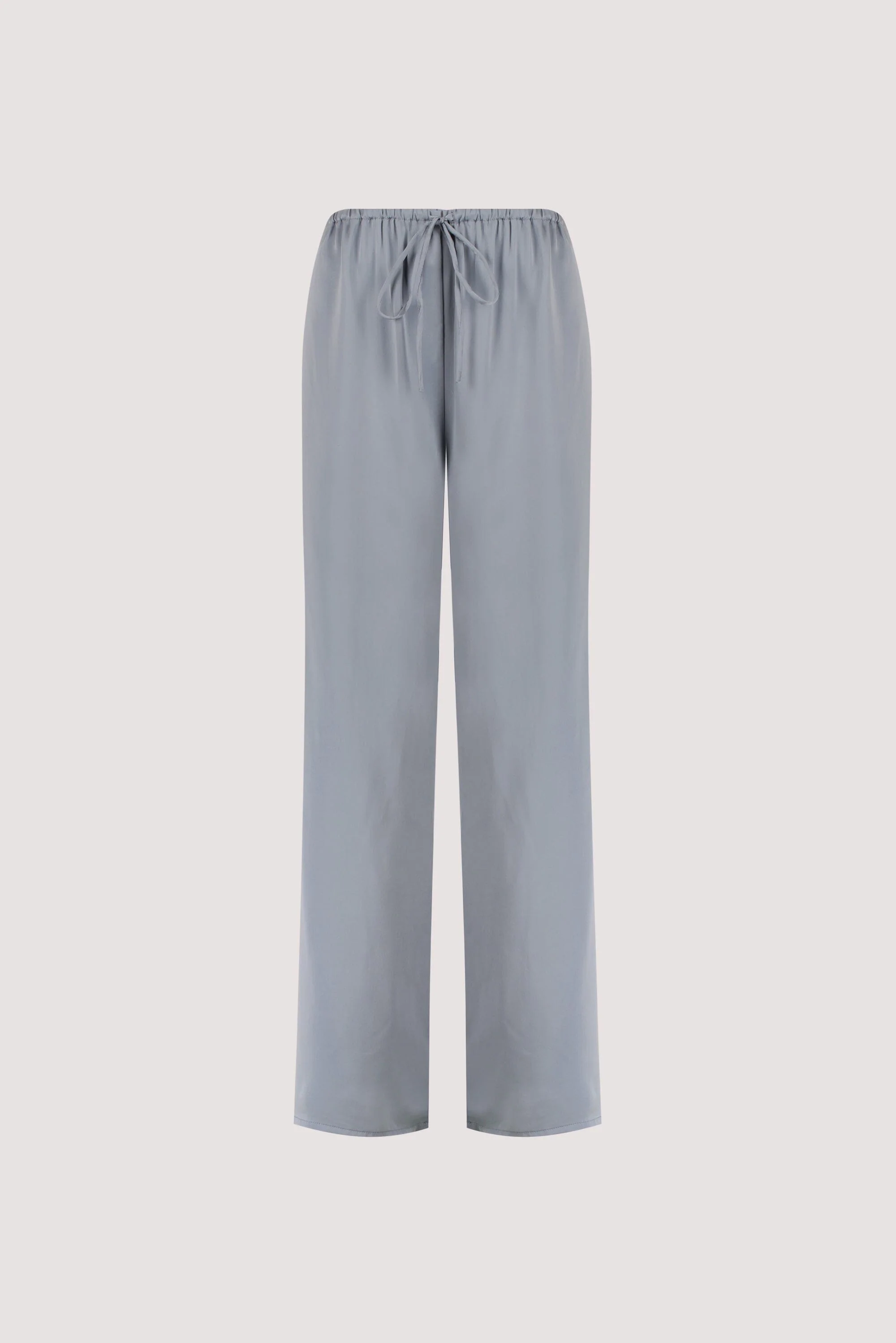 PERCY DUSTY BLUE SILK PANT - Image 9