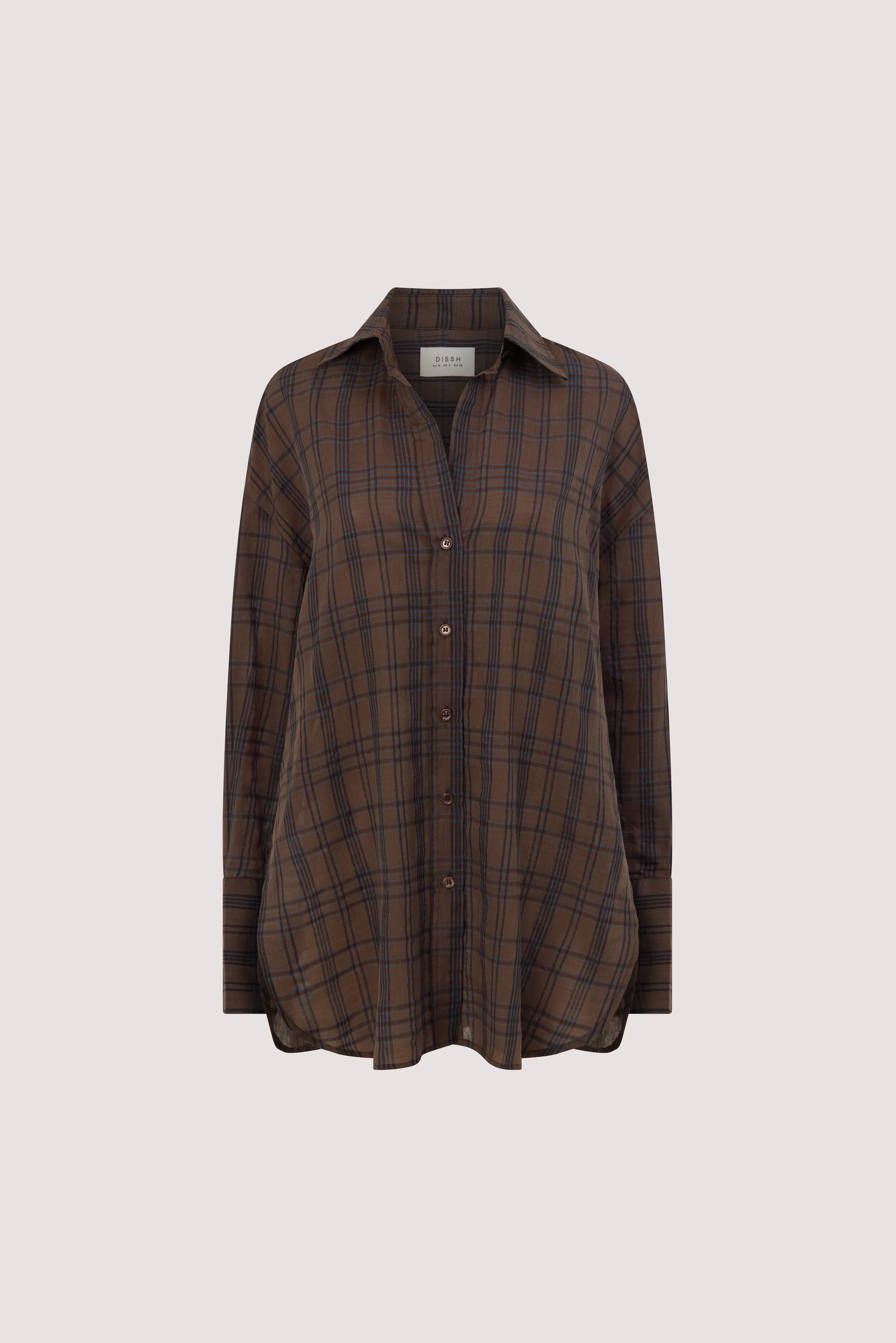 PETRA CHOC CHECK SHIRT - Image 7