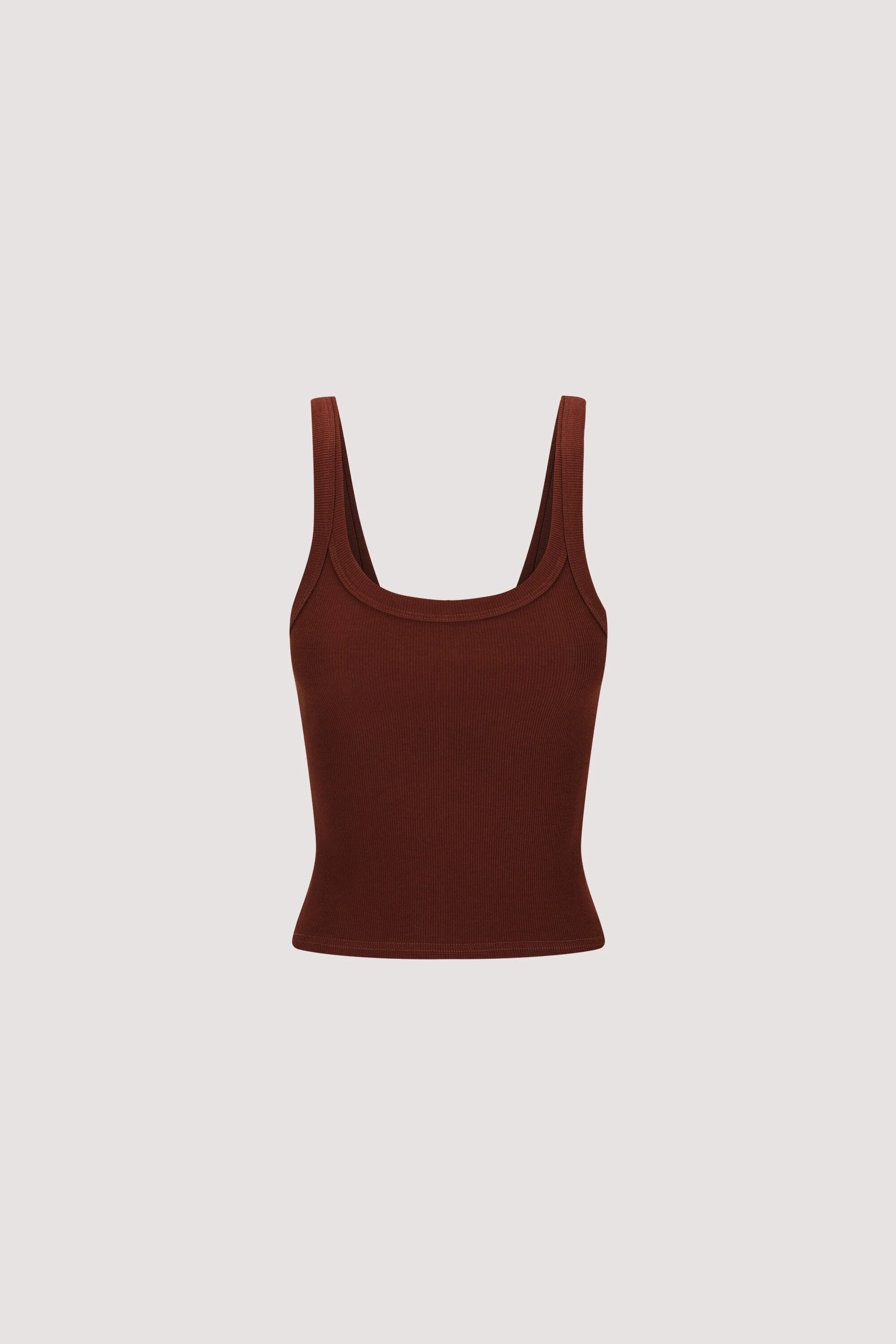 PHOEBE CINNAMON SCOOP NECK TANK TOP - Image 6