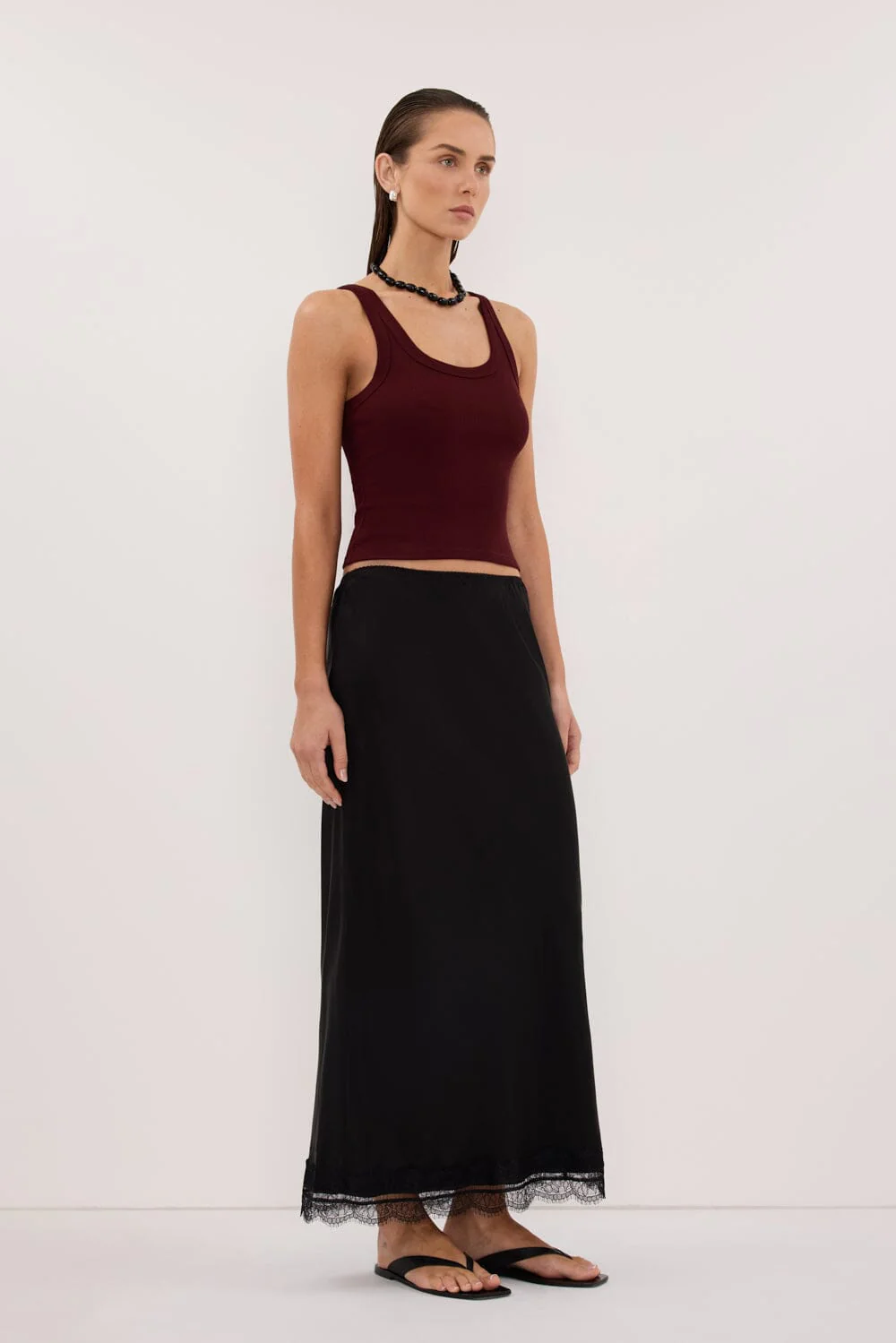 PHOEBE PLUM SCOOP NECK TANK TOP - Image 3
