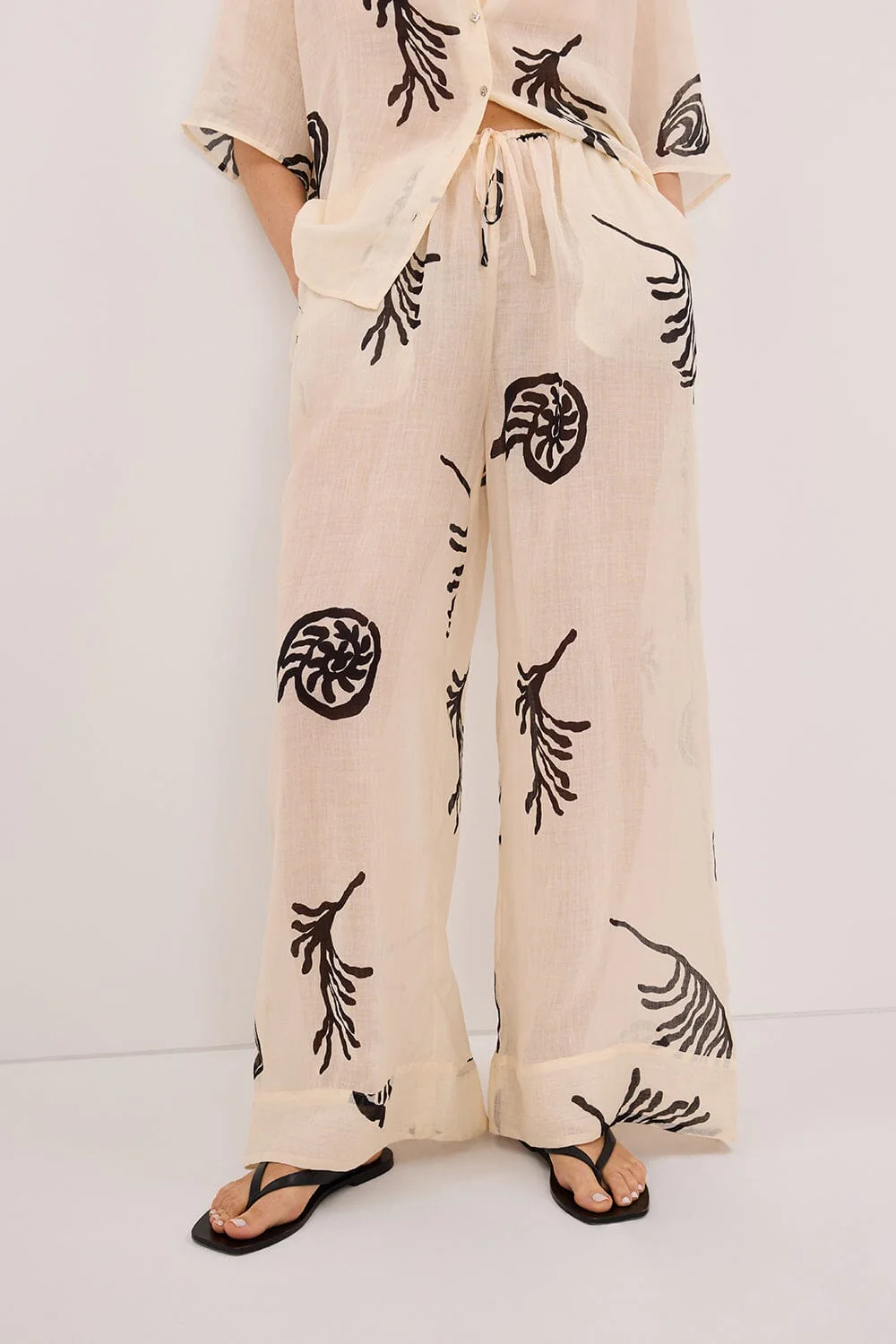 POSITANO SANDSTONE RAMIE PANT - Image 2