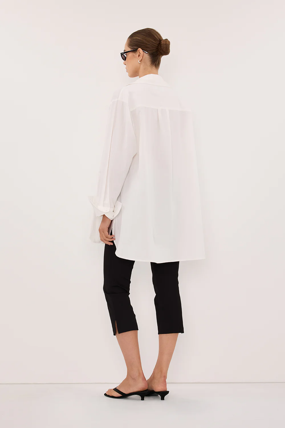 RAE WHITE LIGHT WEIGHT COTTON SHIRT - Image 4