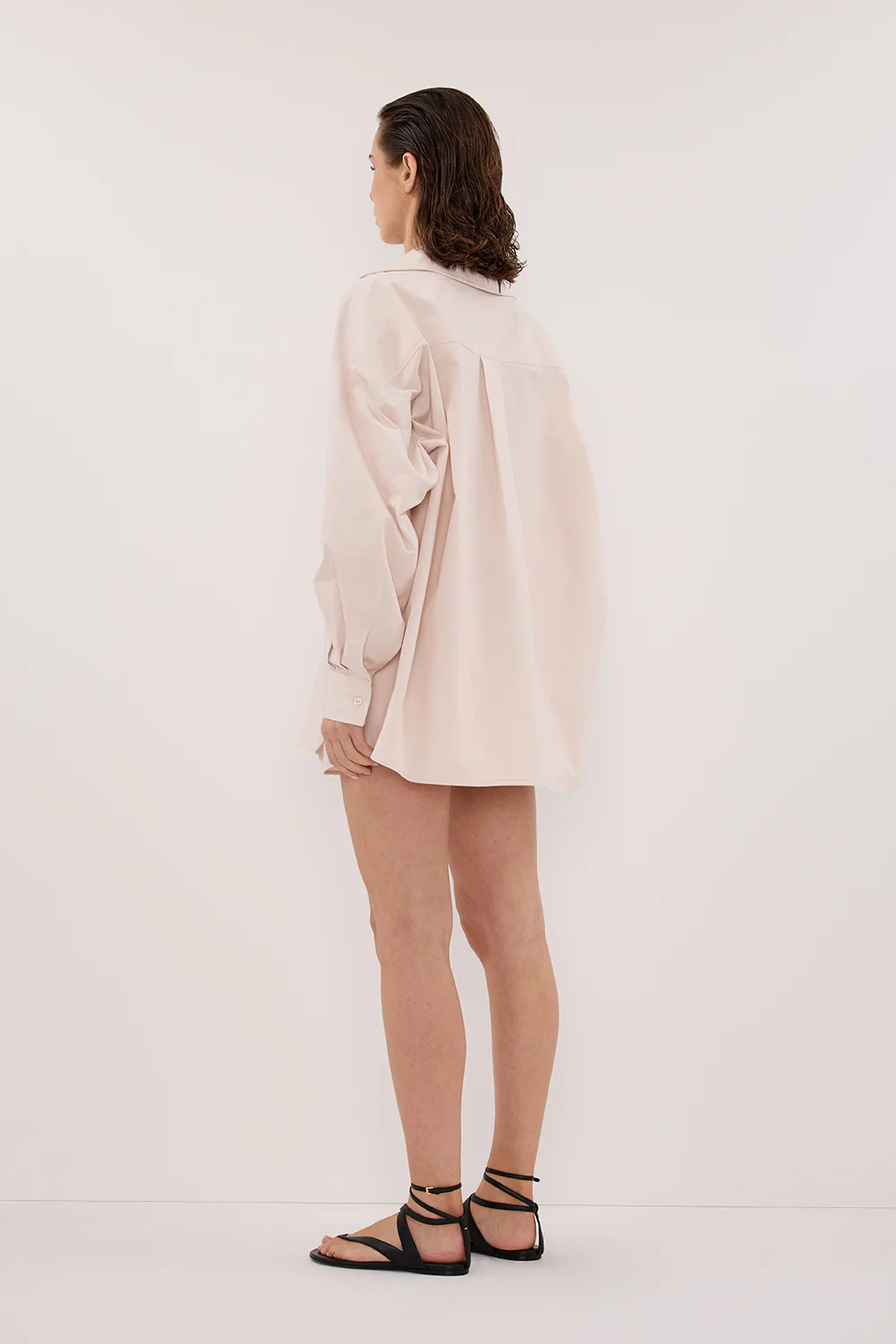 RAQUEL POWDER LONG SLEEVE COTTON POPLIN SHIRT - Image 7