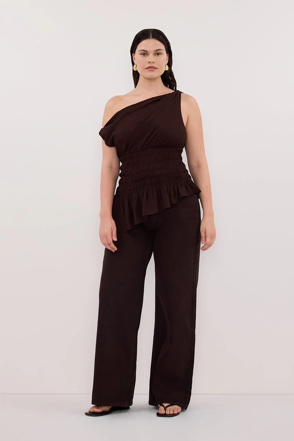 REAGAN 2.0 BURNT CHOC SLOUCHY JEAN - Image 6