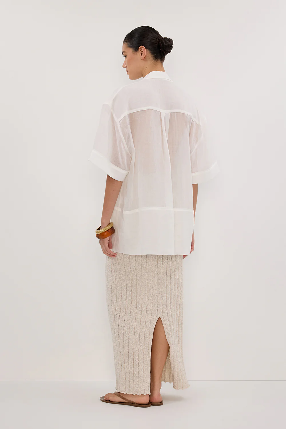 REM STONE KNIT MIDI SKIRT - Image 4
