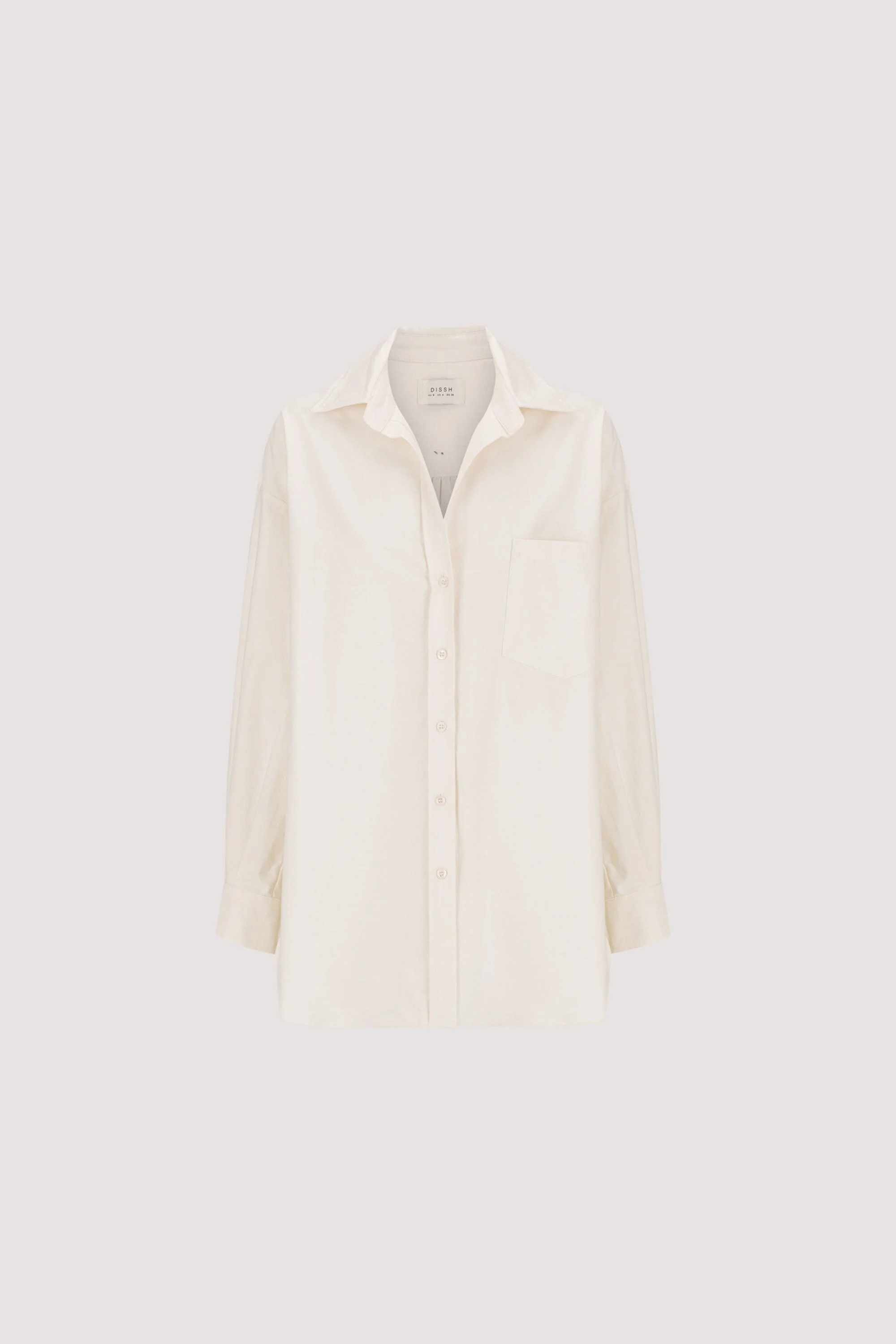 RHEA 2.0 CREAM OVERSIZED COTTON SHIRT - Image 7