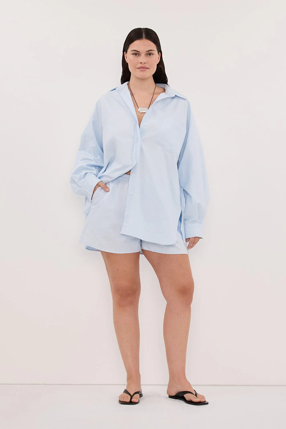 RHEA 2.0 ICE BLUE COTTON SHORT - Image 8