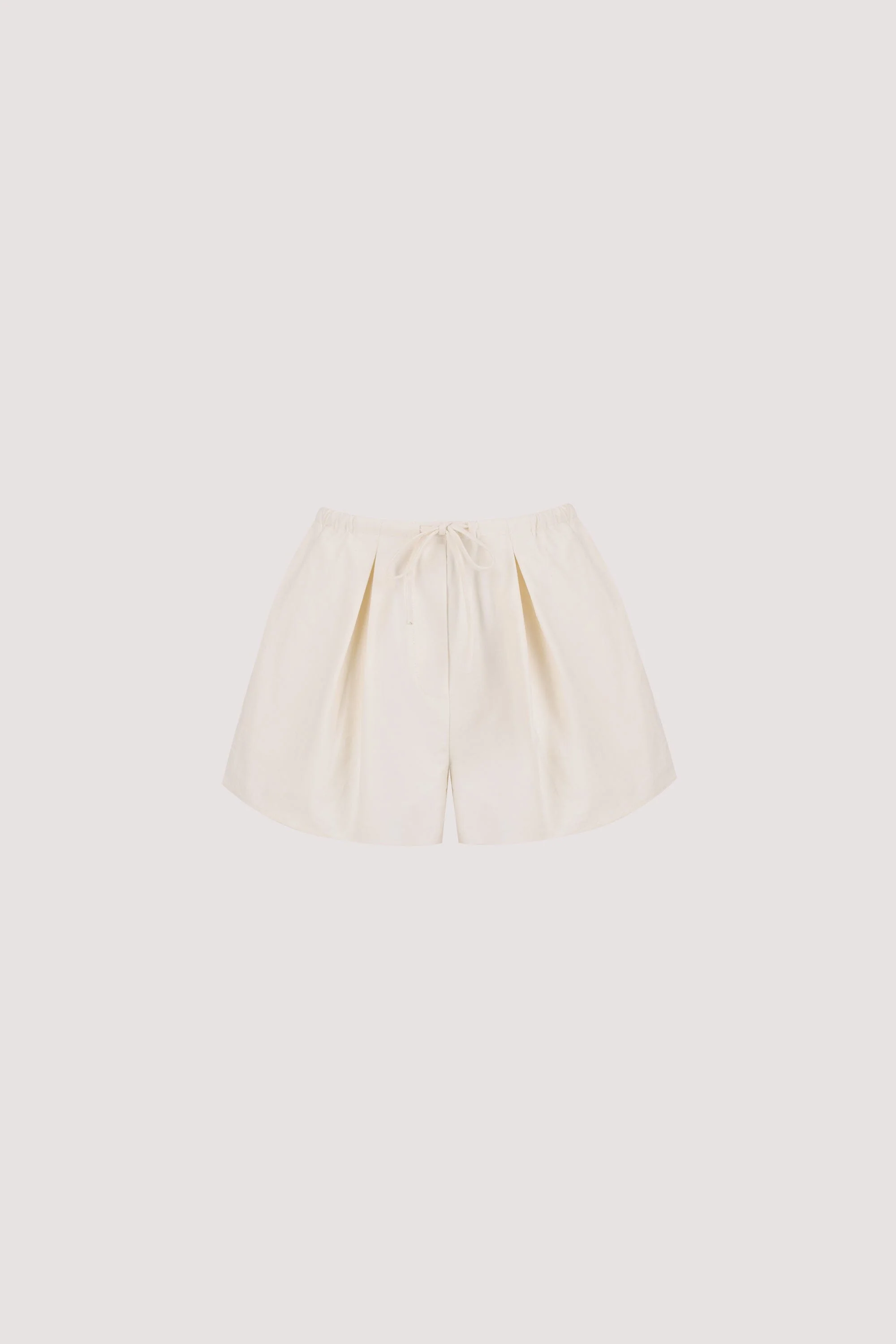 RHEA CREAM COTTON DRAWSTRING SHORT - Image 7