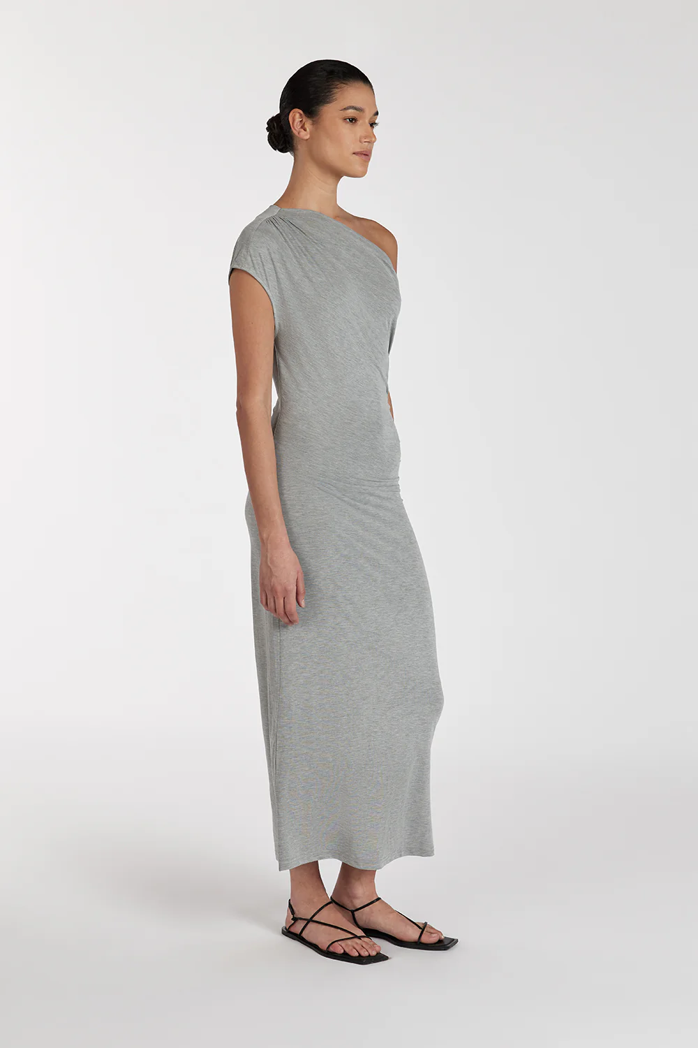 RIO SILVER MARLE DRAPED MAXI DRESS - Image 3