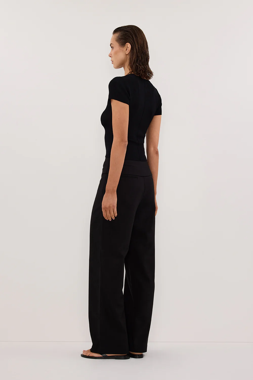 RITA BLACK TAILORED PANT - Image 4