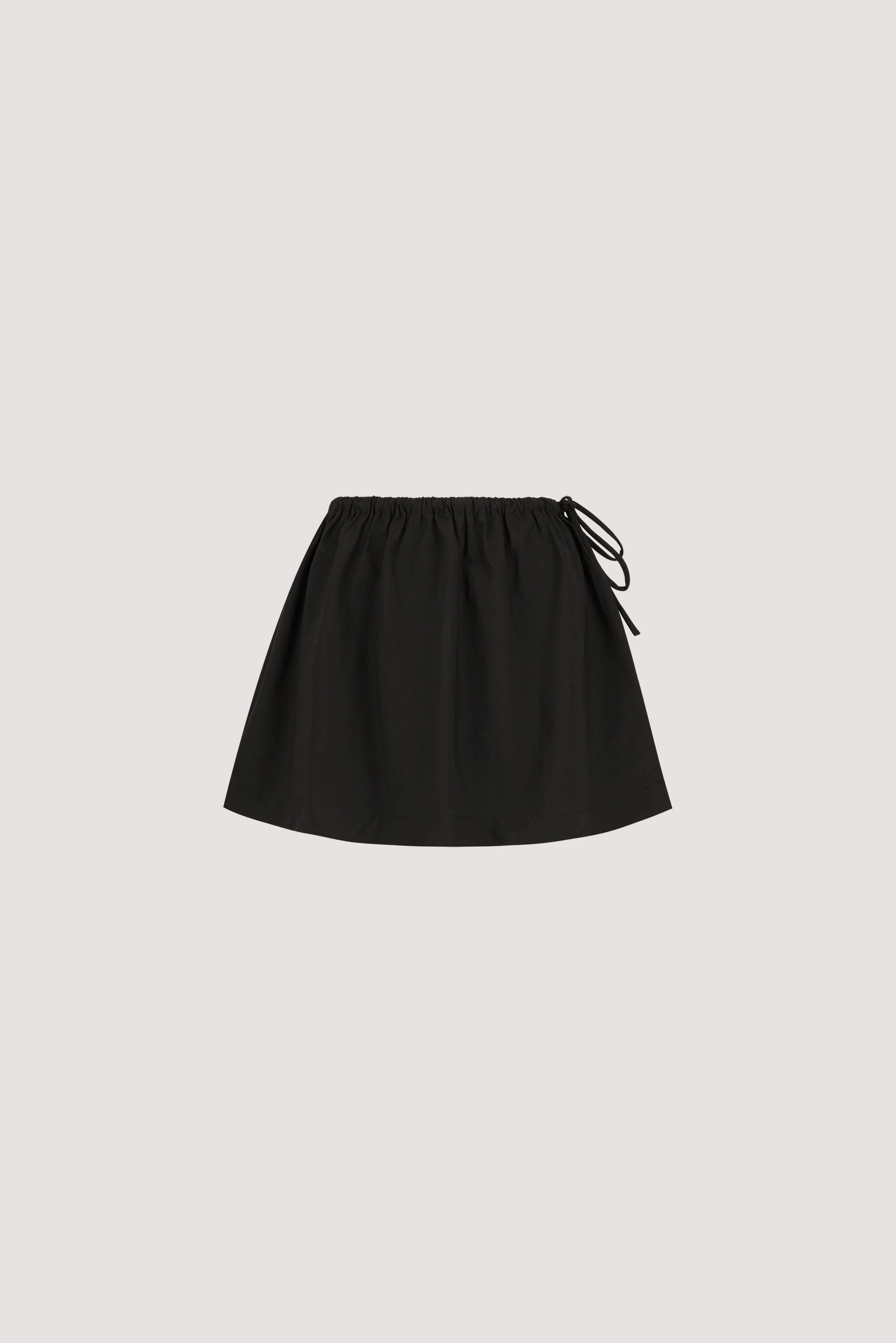 ROMI BLACK COTTON MINI SKIRT - Image 8