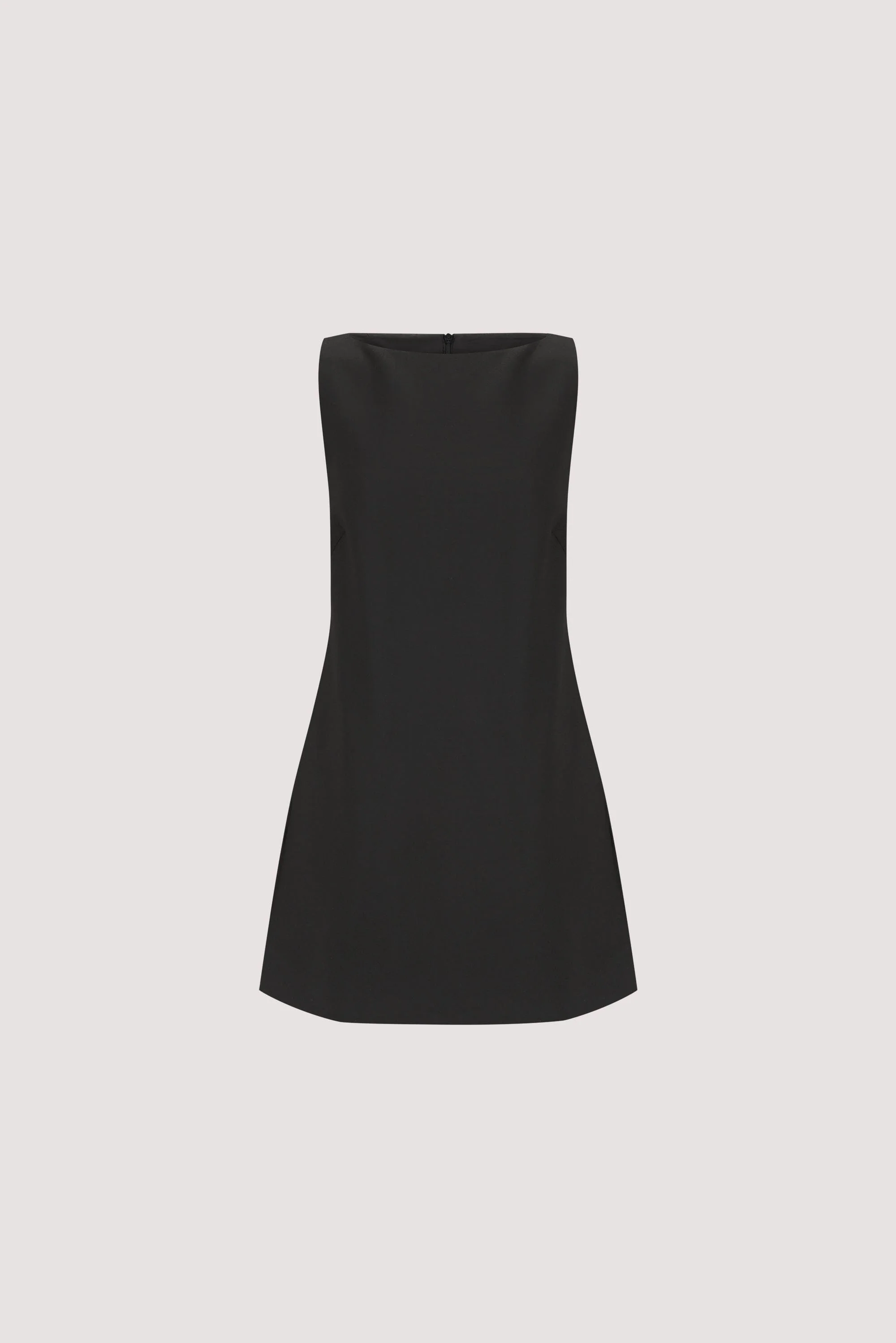 ROWIE BLACK SLEEVELESS BOAT NECK TUNIC TOP - Image 8