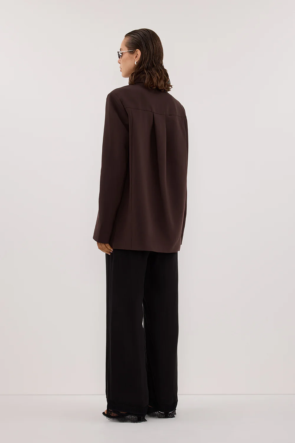 RYKER DARK CHOC OVERSIZED BLAZER - Image 4