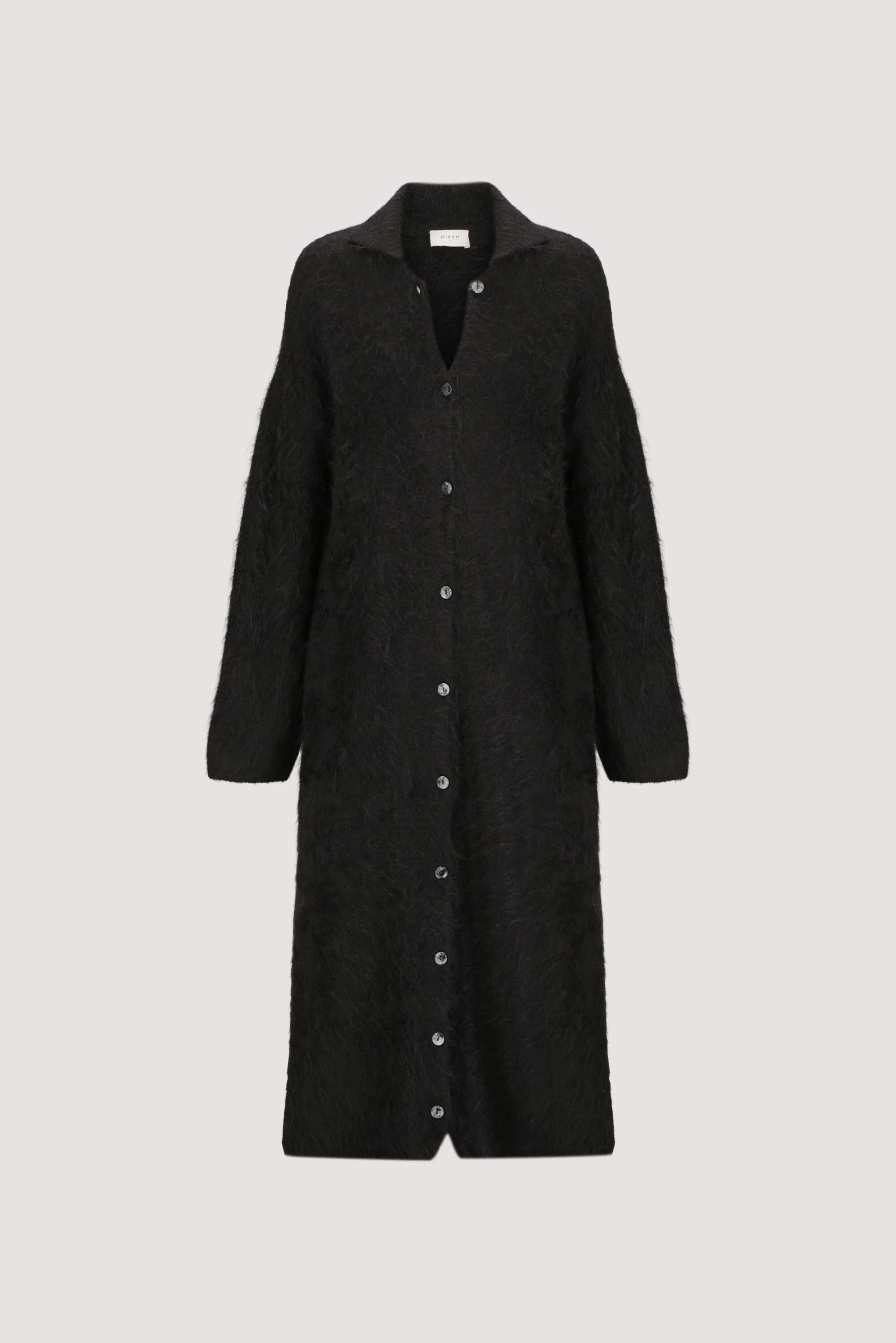 SALMA BLACK CARDIGAN COAT - Image 6