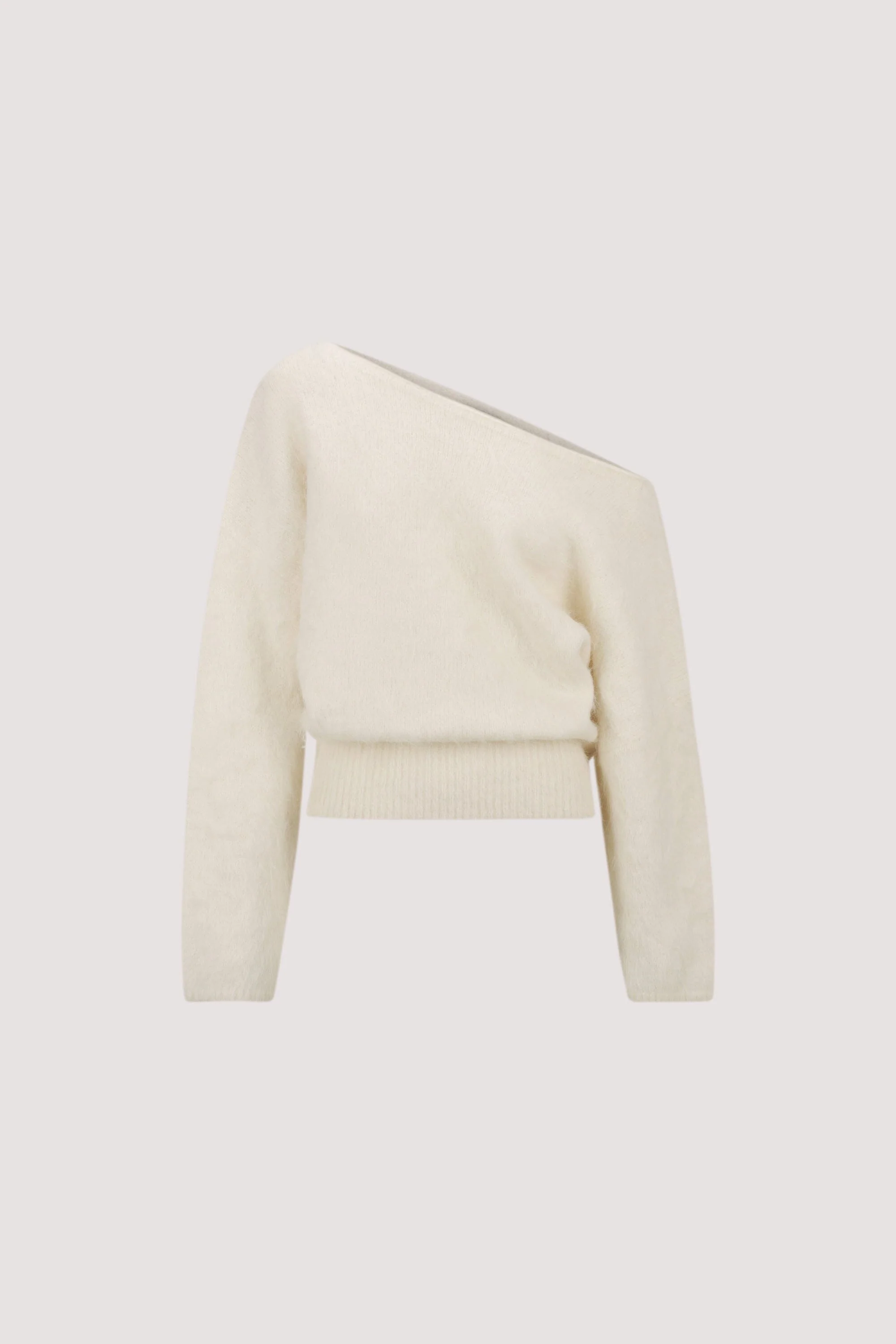 SALMA IVORY ASYM KNIT JUMPER - Image 5