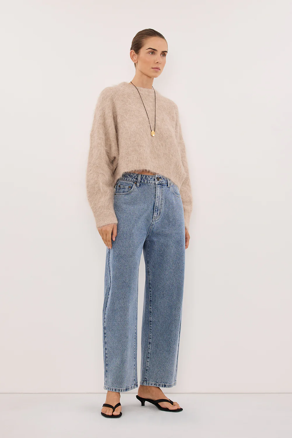 SALMA OAT TUCK SLEEVE JUMPER - Image 3