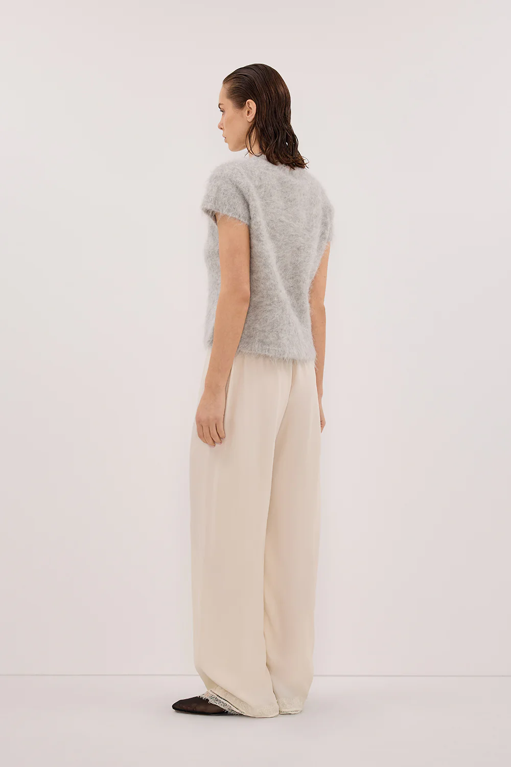 SALMA SILVER CAP SLEEVE KNIT TOP - Image 4