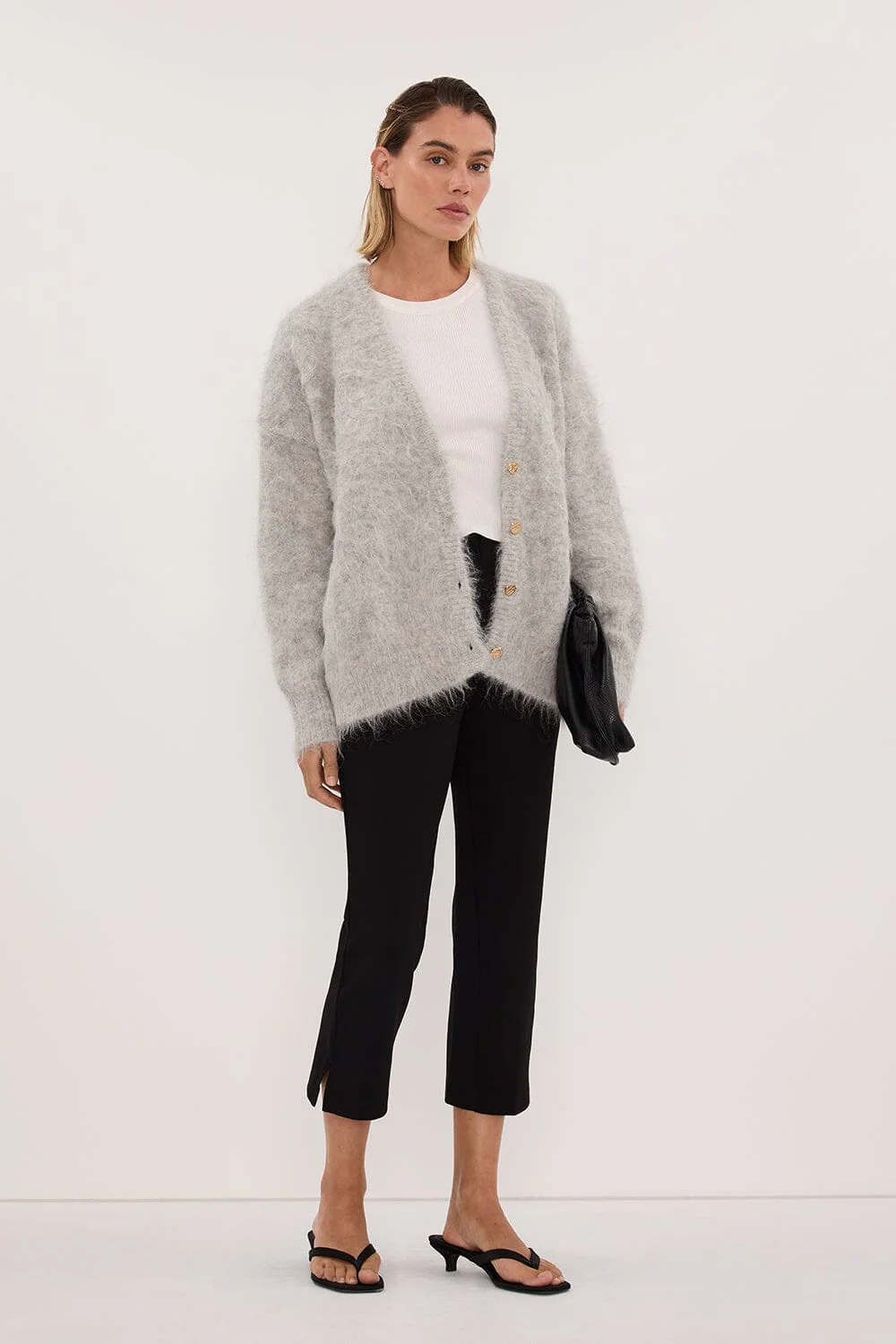 SALMA SILVER LONGLINE CARDIGAN - Image 3
