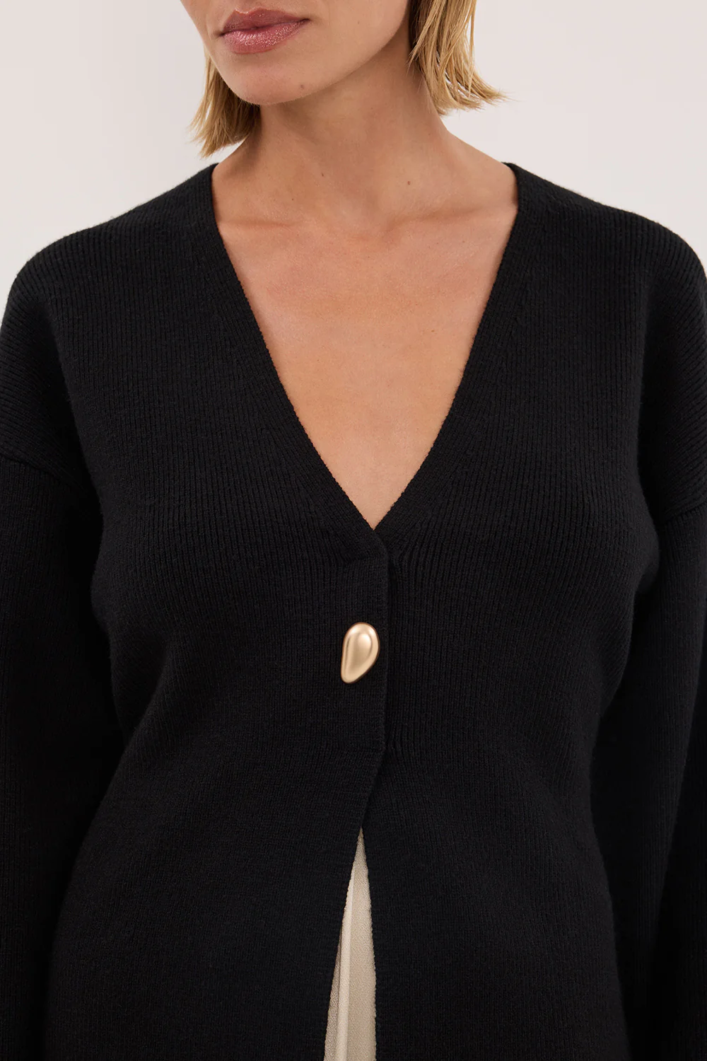 SCOUT BLACK LONG SLEEVE KNIT TOP - Image 5