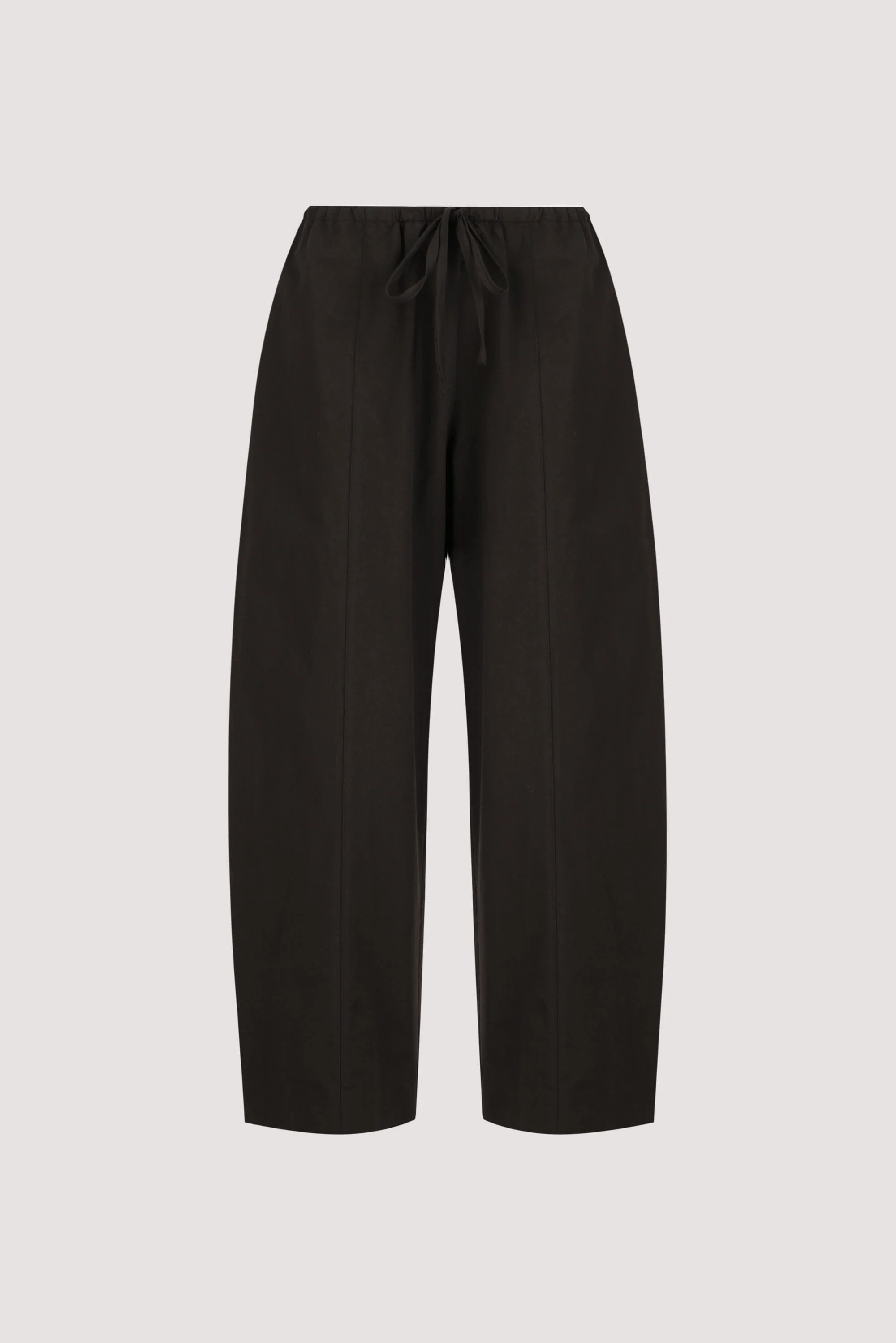 SCOUT BLACK COTTON BARREL LEG PANT - Image 9