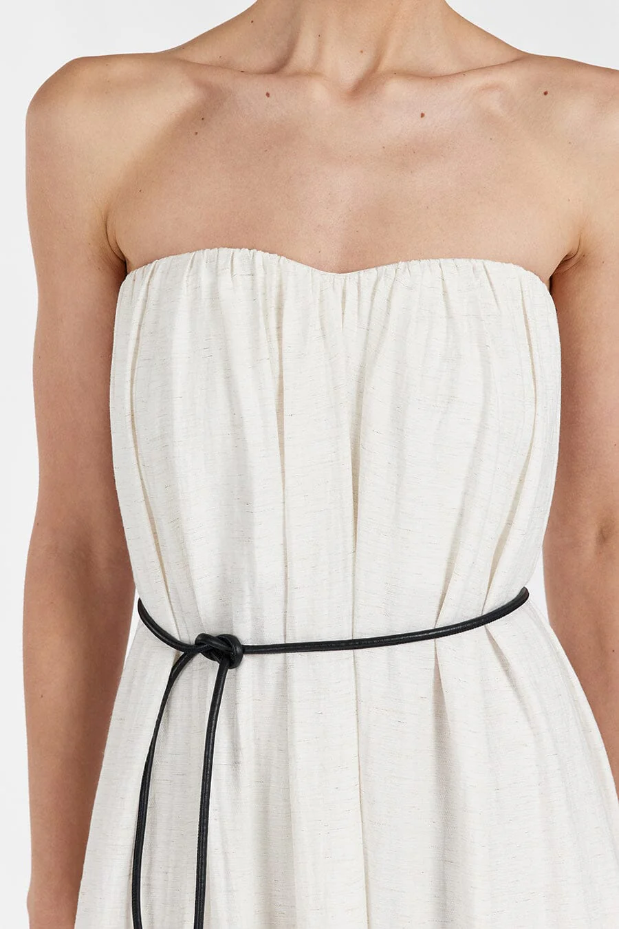 SHANIYA CREAM MARLE MIDI DRESS - Image 4