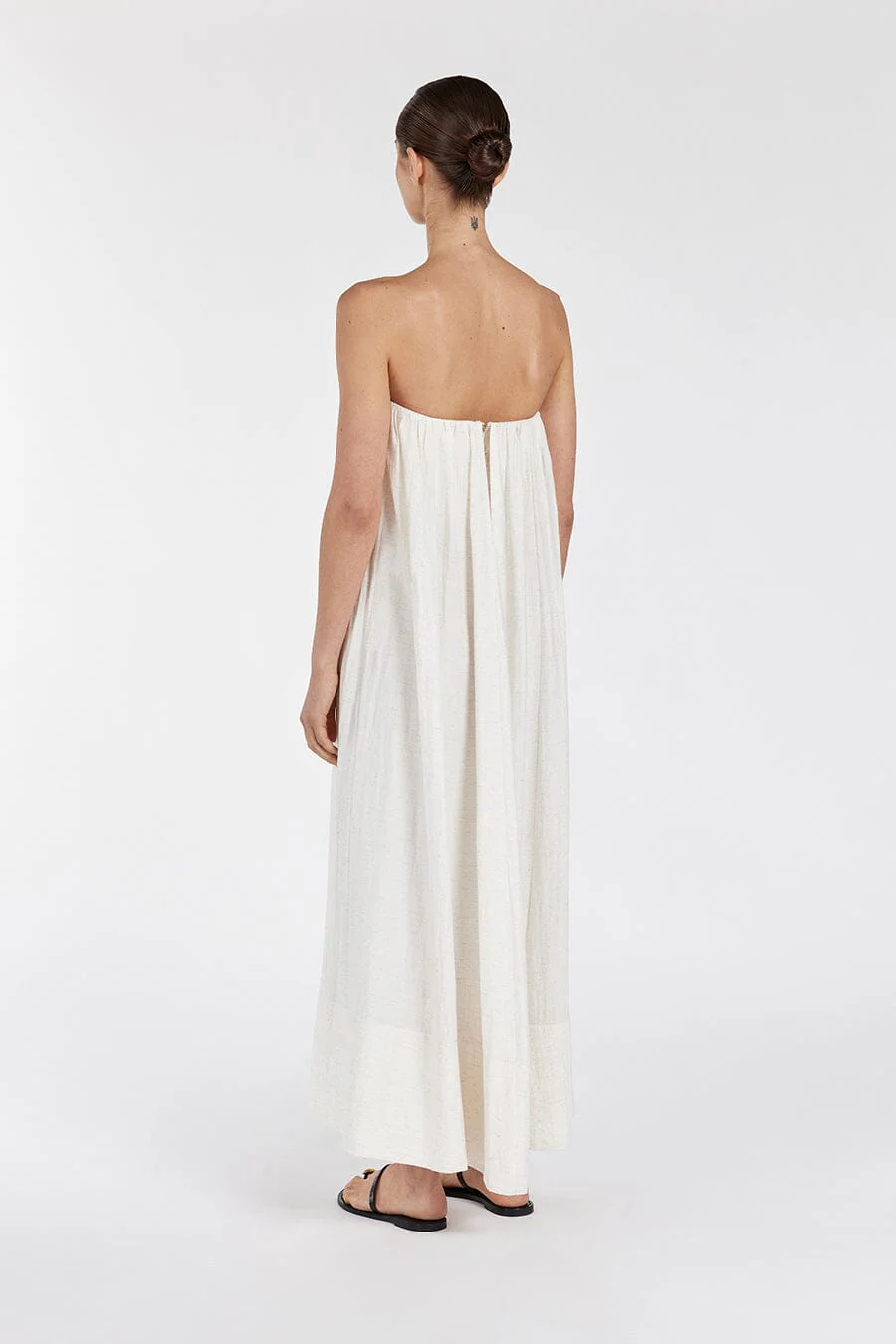 SHANIYA CREAM MARLE MIDI DRESS - Image 7