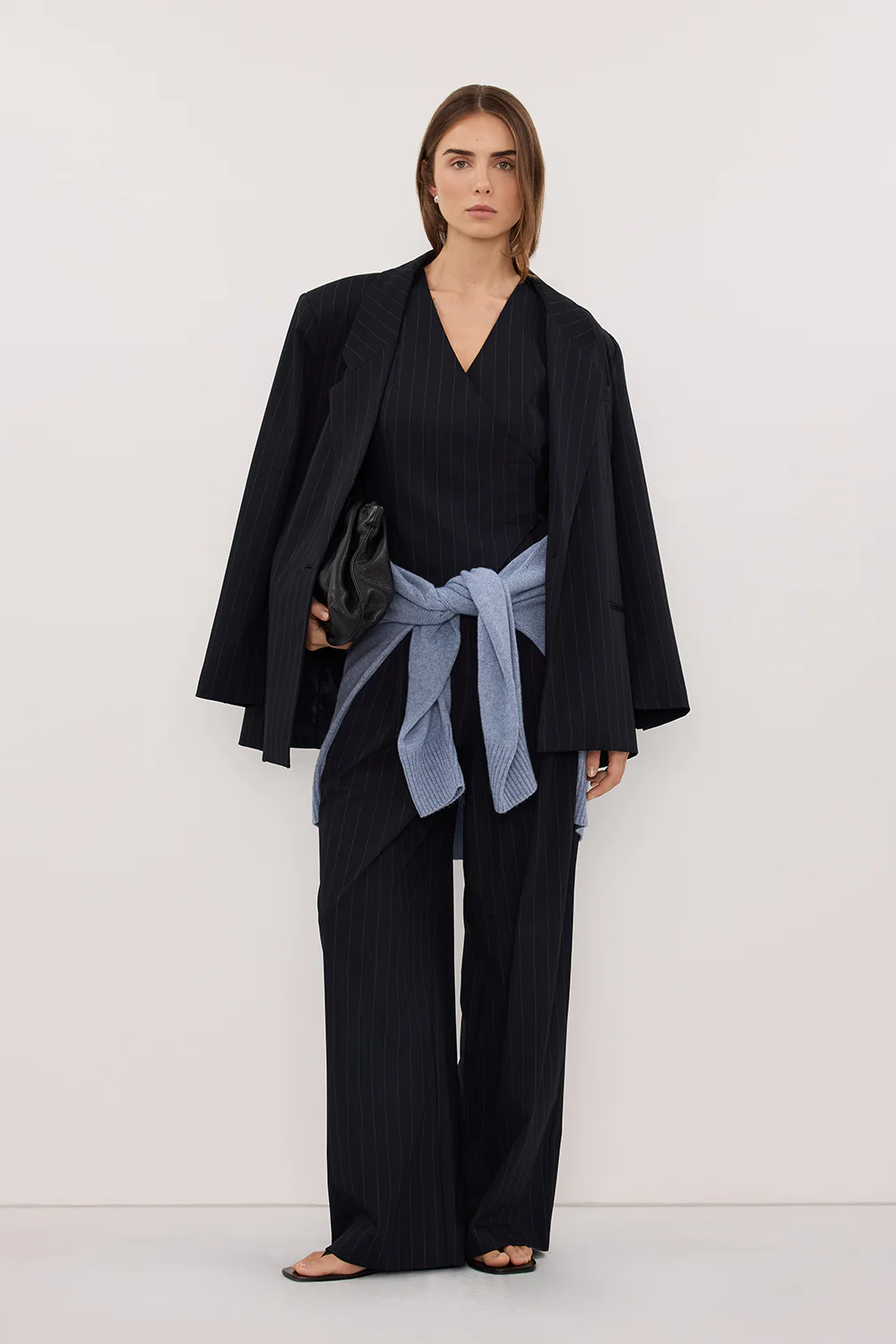 SIAN INK STRIPE TAILORED WIDE PANT - Image 6