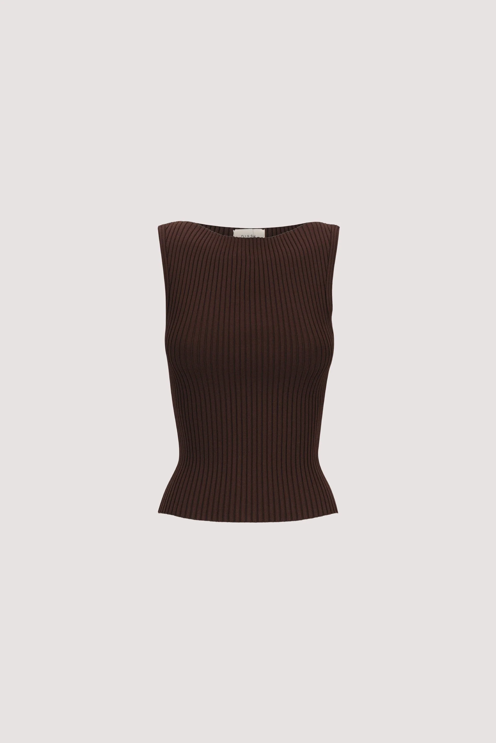 SIERRA BITTER CHOC KNIT TOP - Image 7