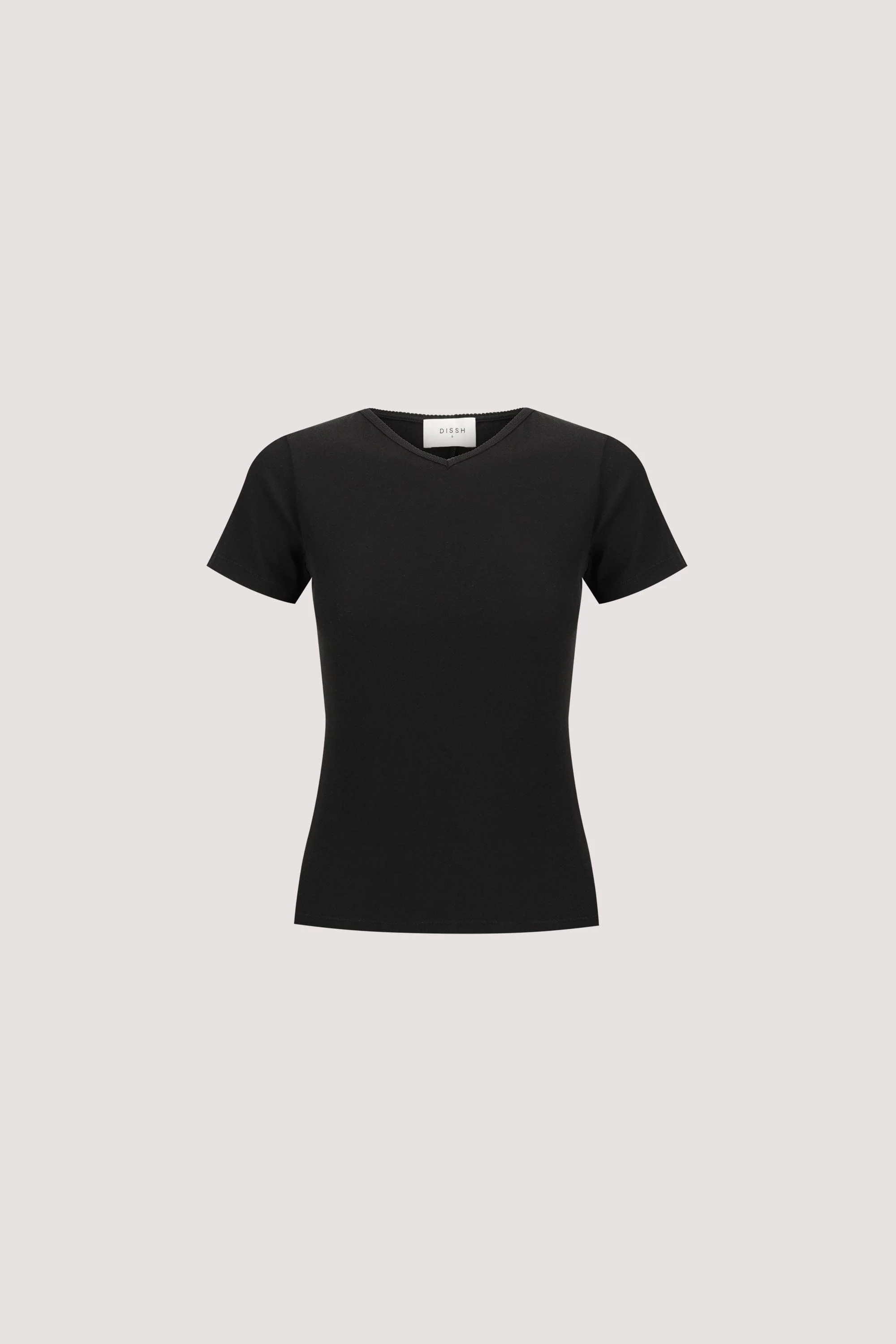 SLOANE BLACK KNIT BABY TEE - Image 6