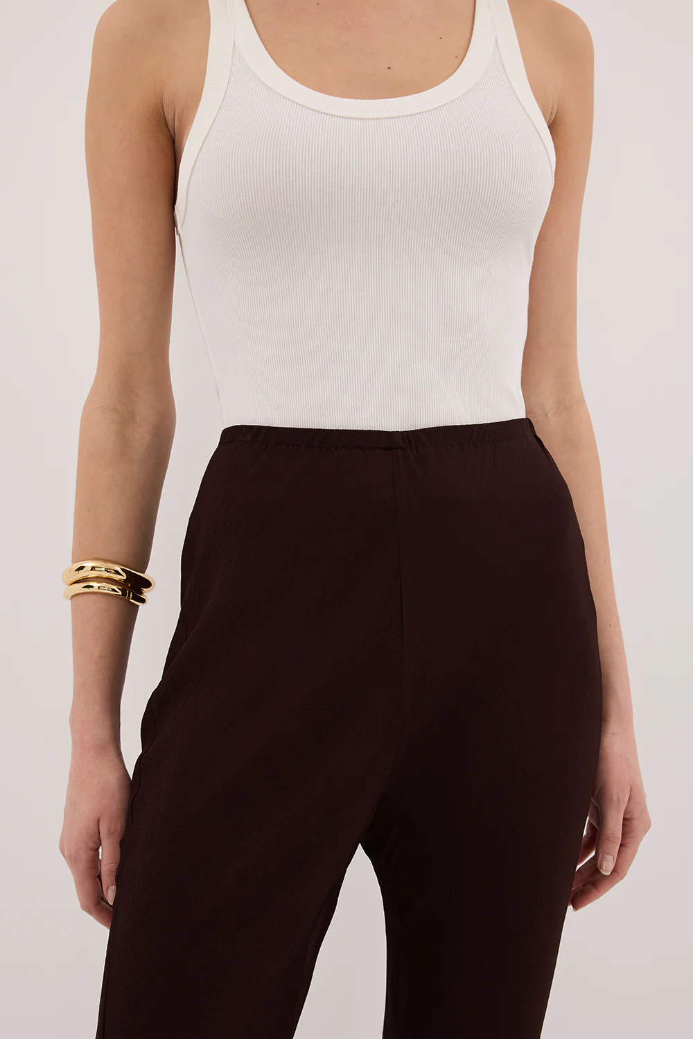 SUNTIA DARK CHOC BIAS PANTS - Image 6