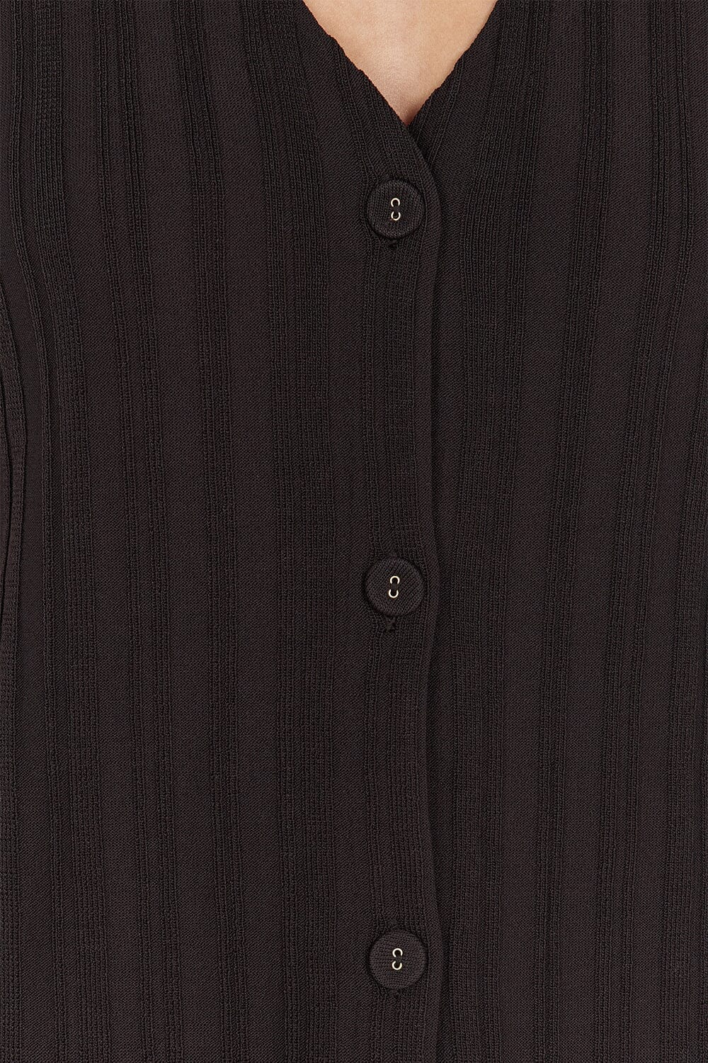 SYLVIA BITTER CHOC LONGLINE VEST - Image 6