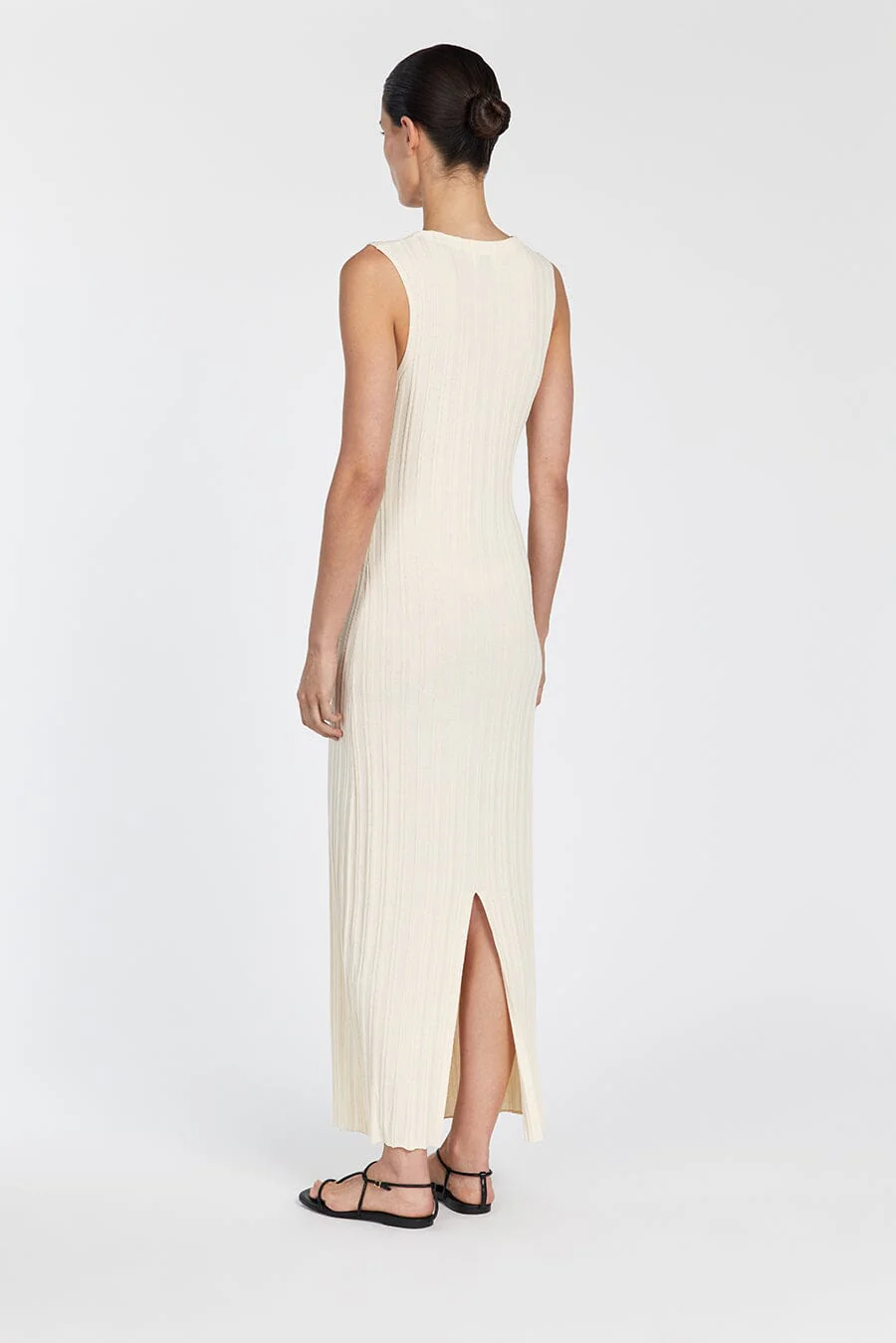 SYLVIA CREAM SLEEVELESS MAXI DRESS - Image 4