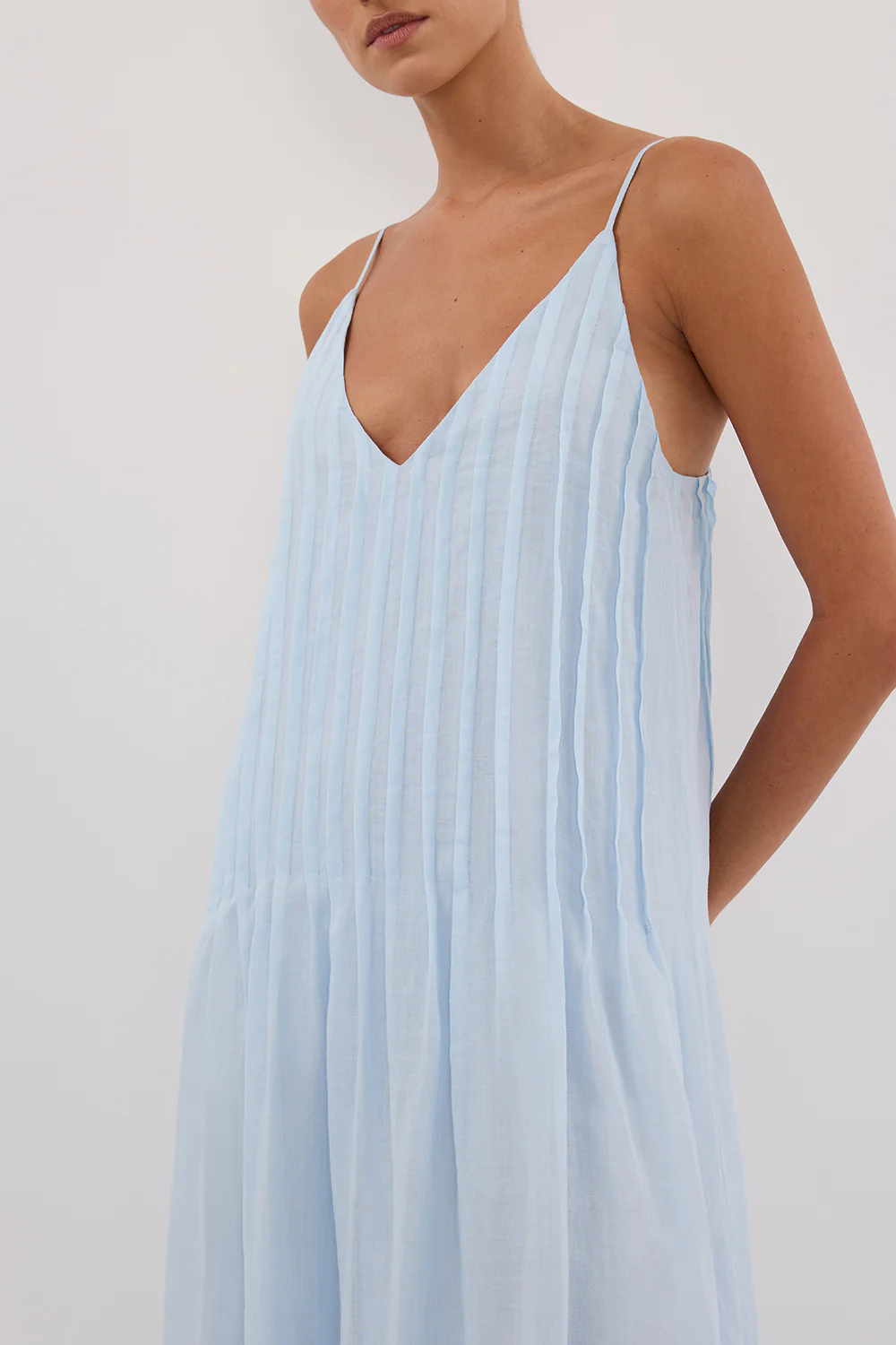 TAHLIA CORNFLOWER RAMIE MAXI DRESS - Image 5
