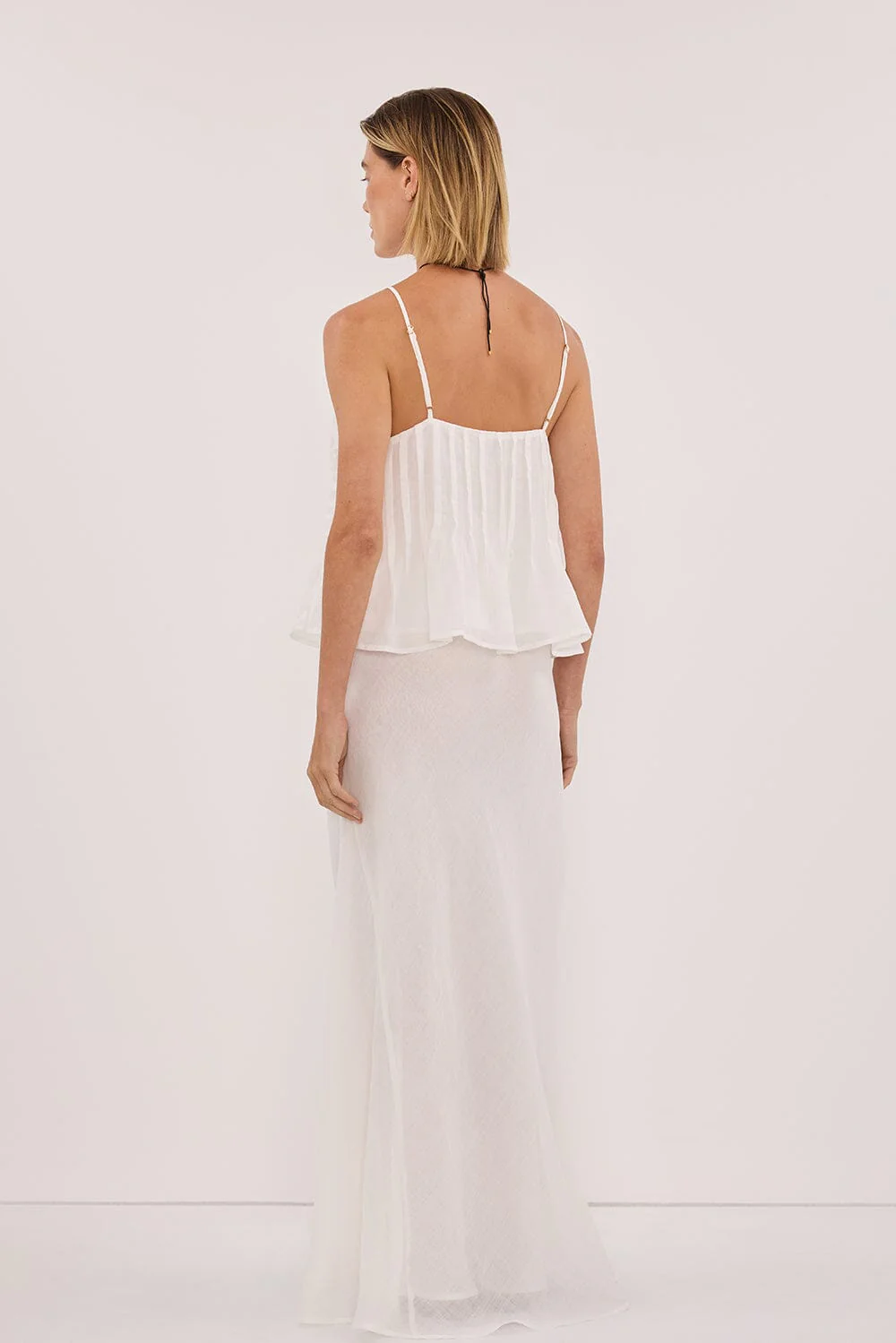 TAHLIA WHITE RAMIE TOP - Image 4
