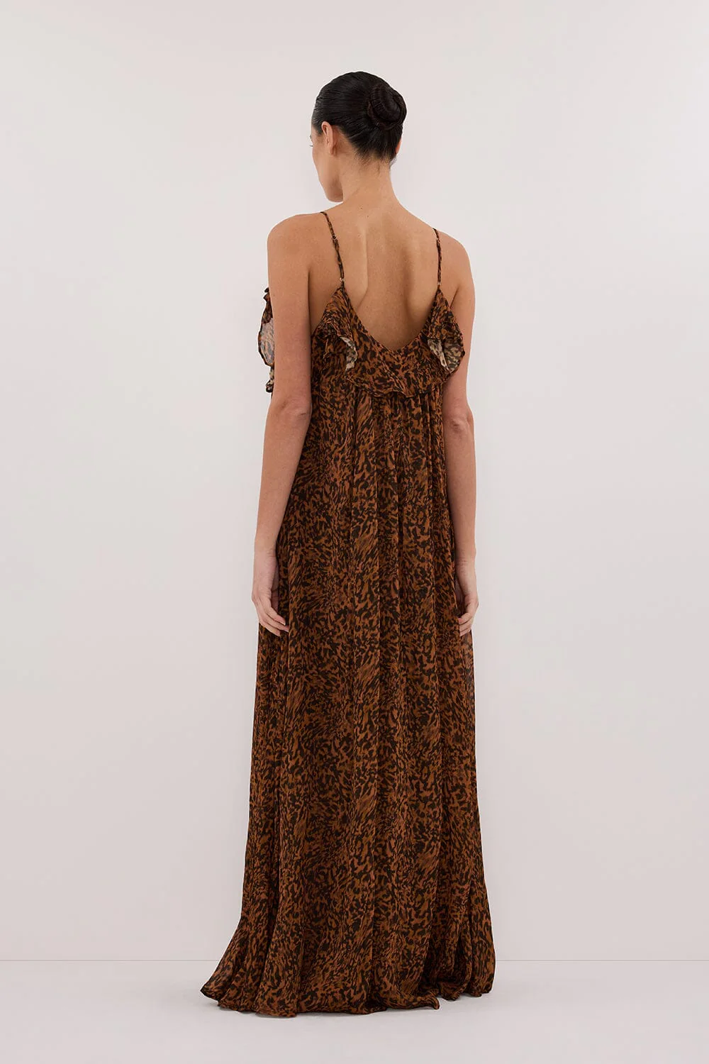 TERRA CAPRI RUST SLEEVELESS MAXI DRESS - Image 4