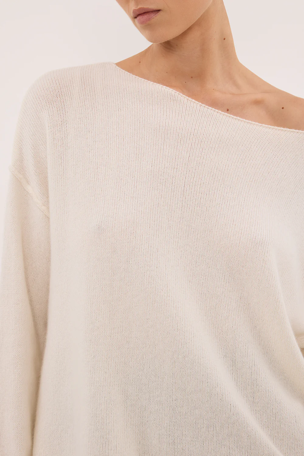 TESS IVORY BOATNECK KNIT JUMPER - Image 5