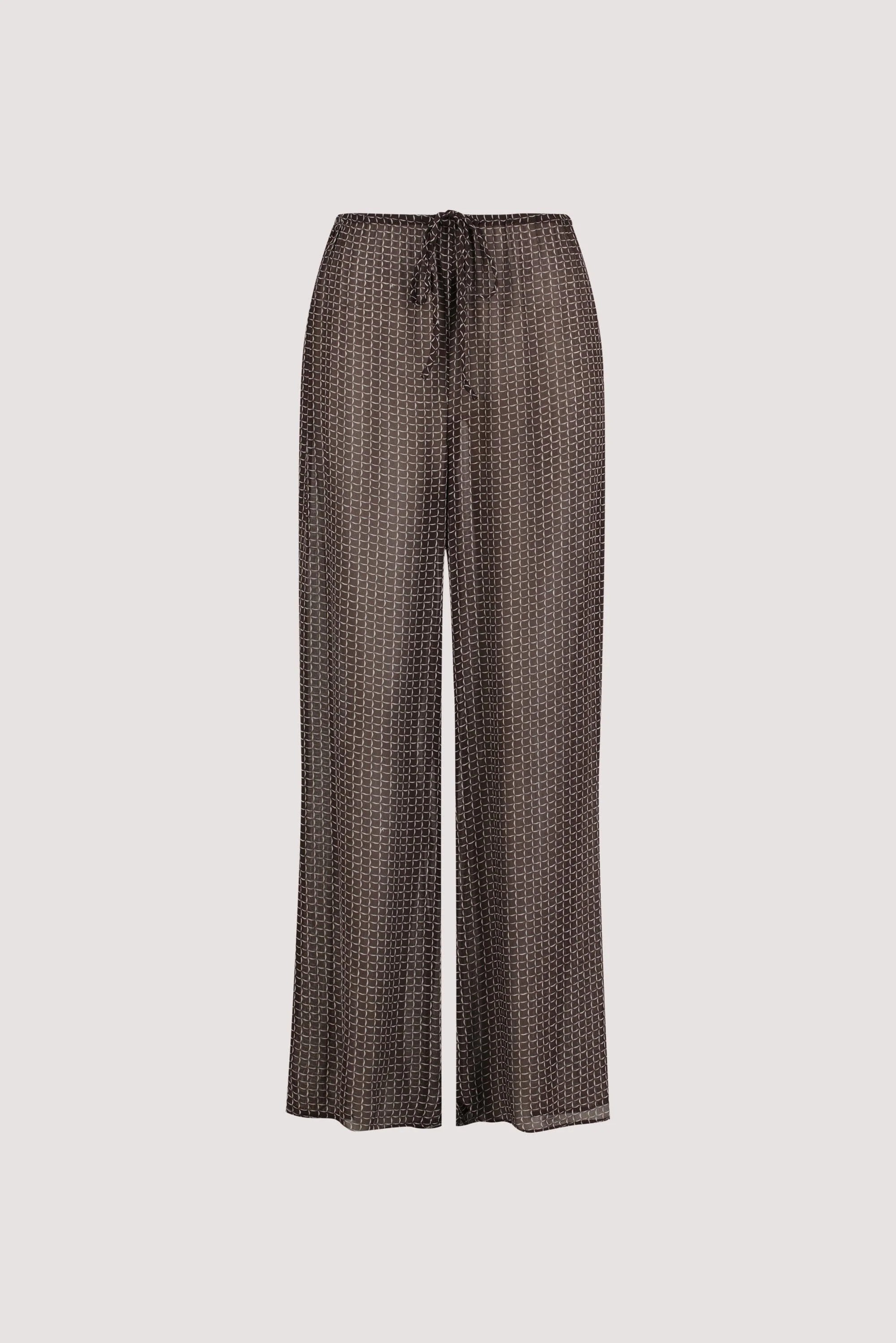 TIA CHOC MICRO CHECK PANT - Image 6