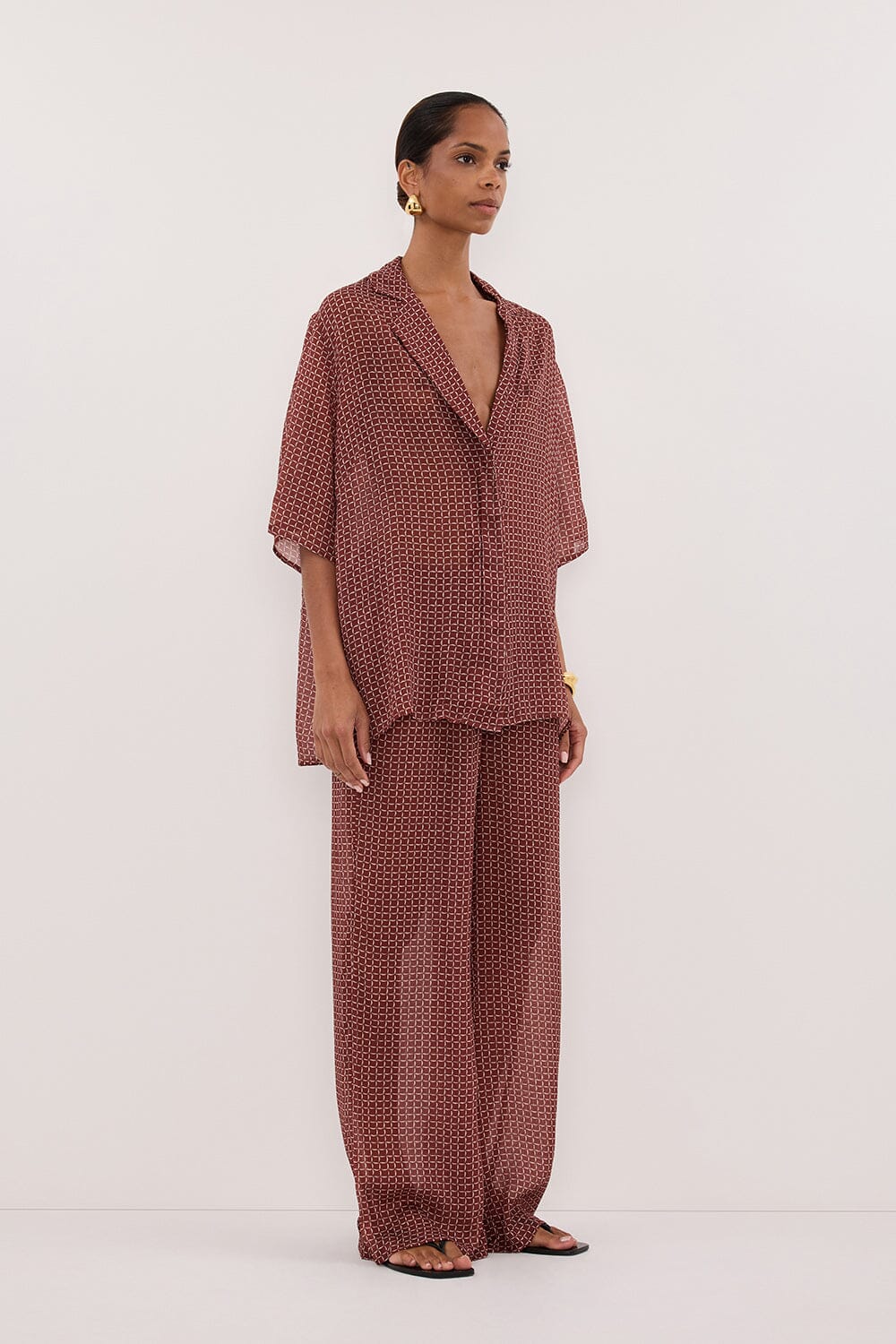 TIA SAHARA MICRO CHECK PANT - Image 3