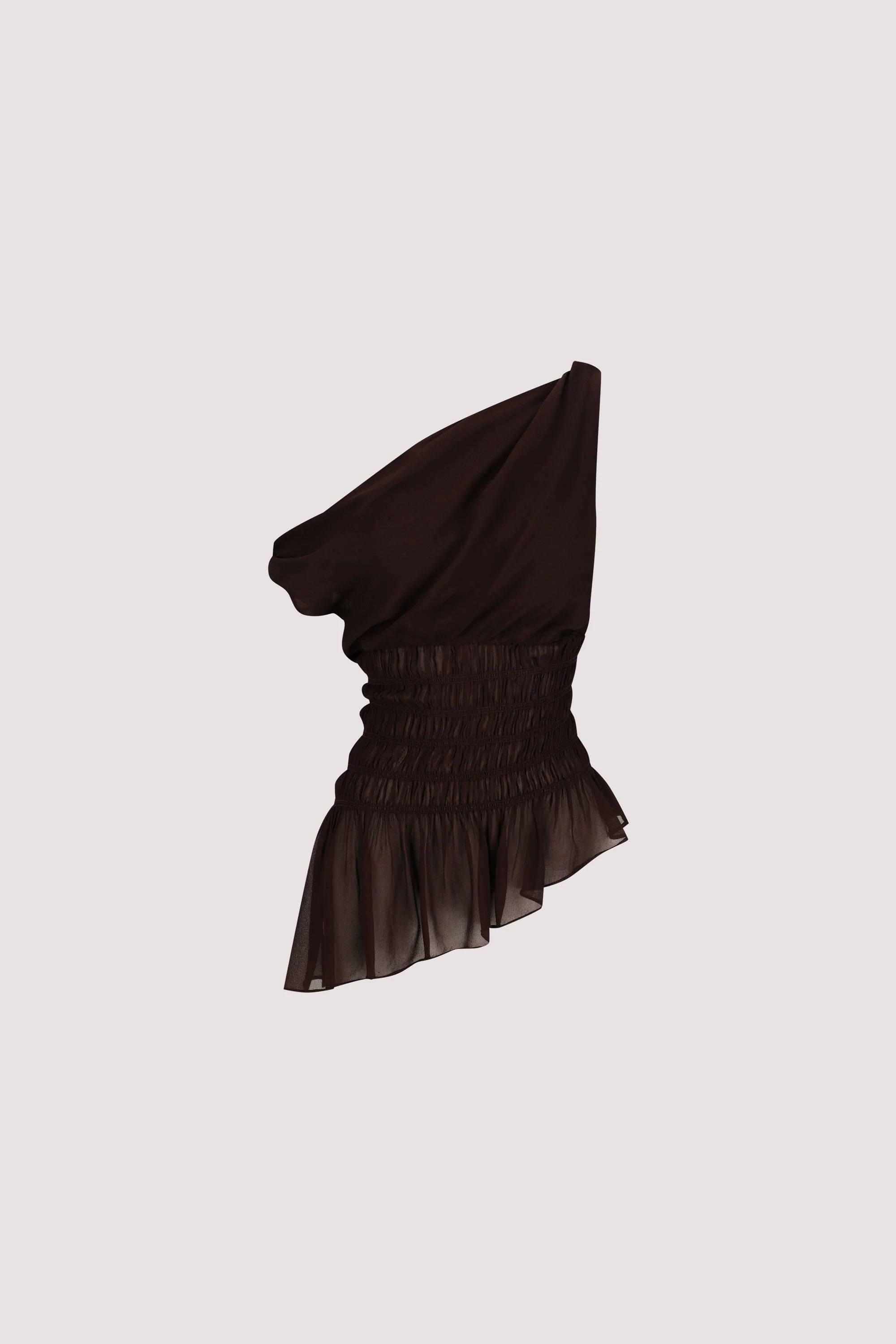 TIANA DARK CHOC ASYM TOP - Image 8