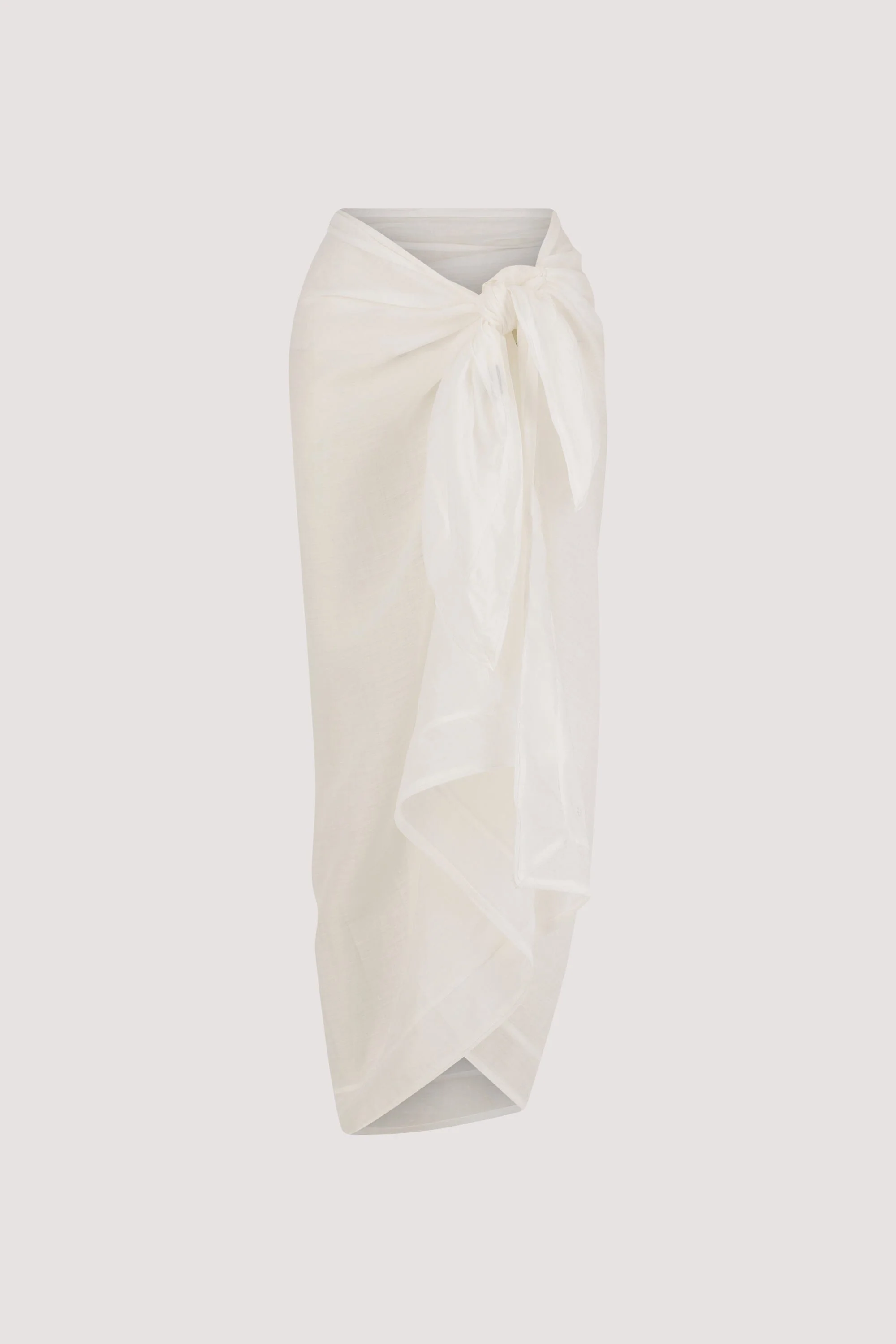 TROPEZ WHITE RAMIE SARONG - Image 8