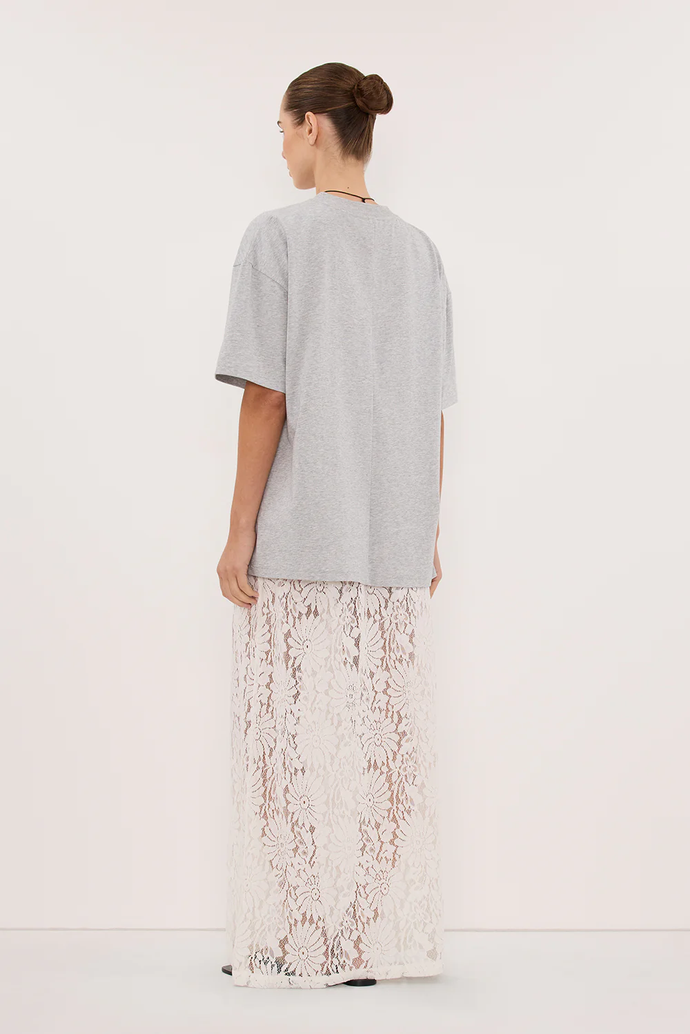TYRA SILVER MARLE BOYFRIEND TEE - Image 4