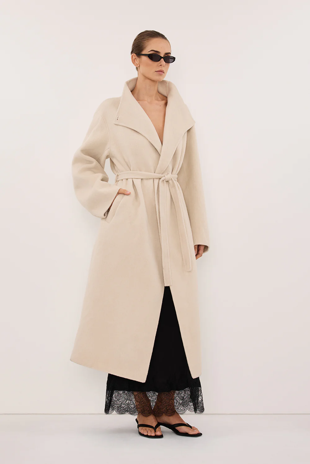 WREN BONE WOOL BLEND COAT - Image 4