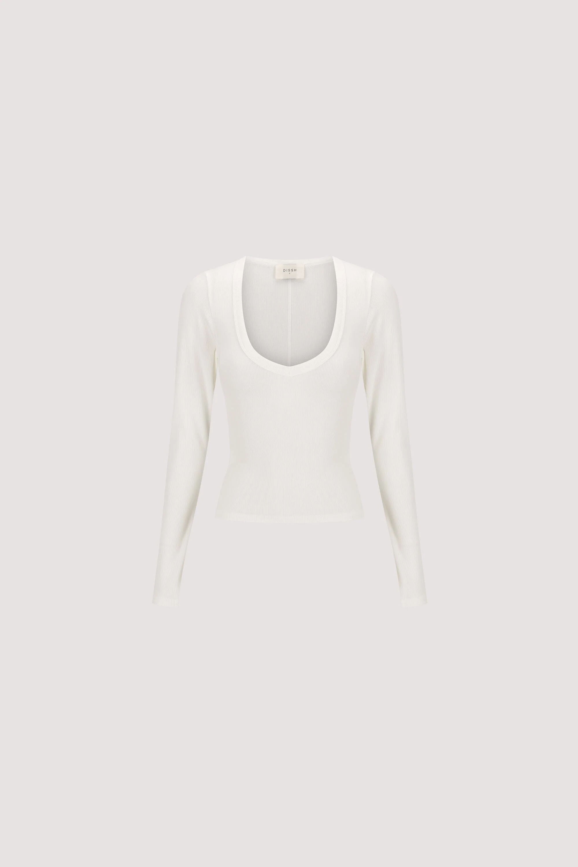 YASMIN OFF WHITE LONG SLEEVE KNIT TOP - Image 6