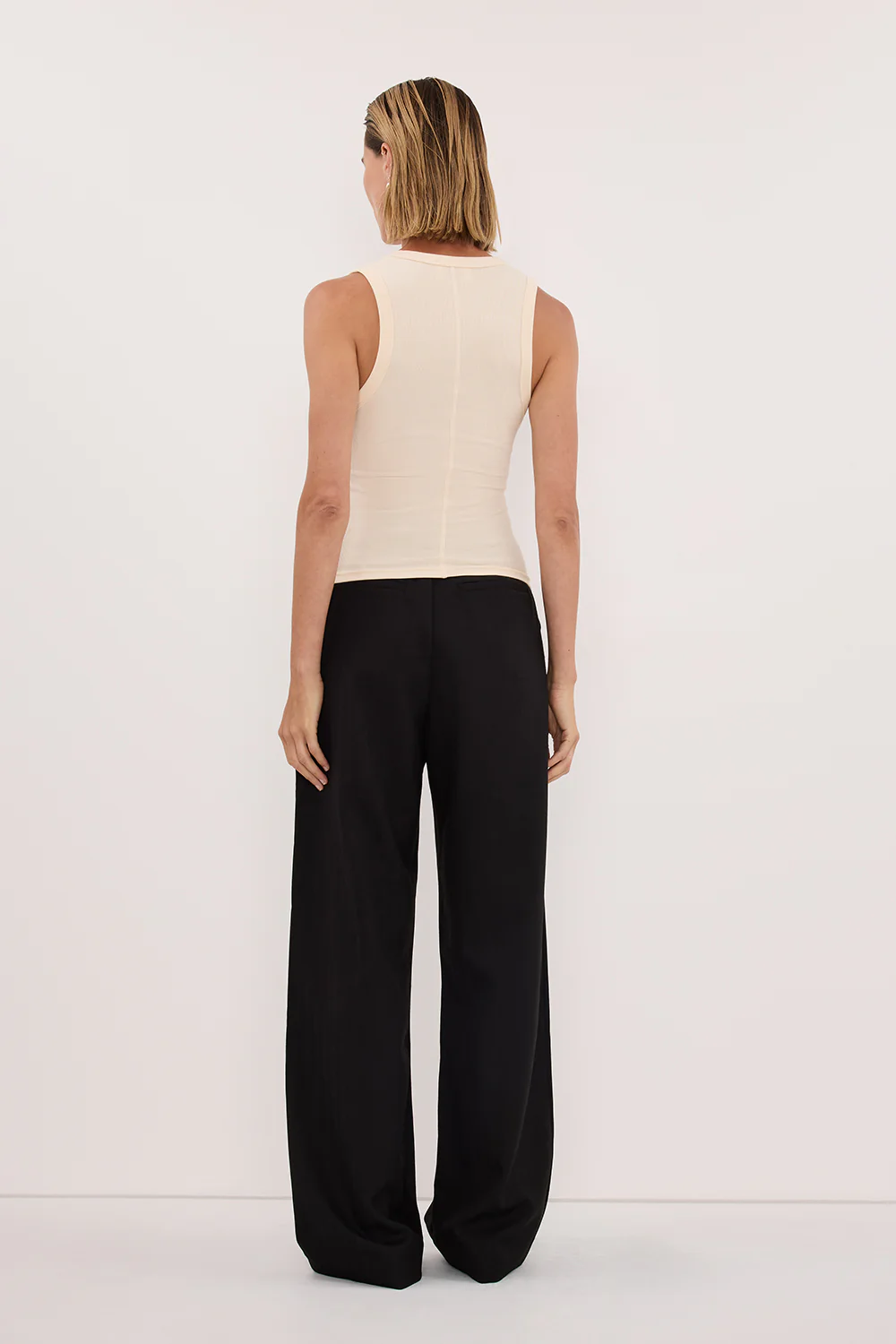 YASMIN SANDSTONE SLEEVELESS KNIT TANK - Image 4